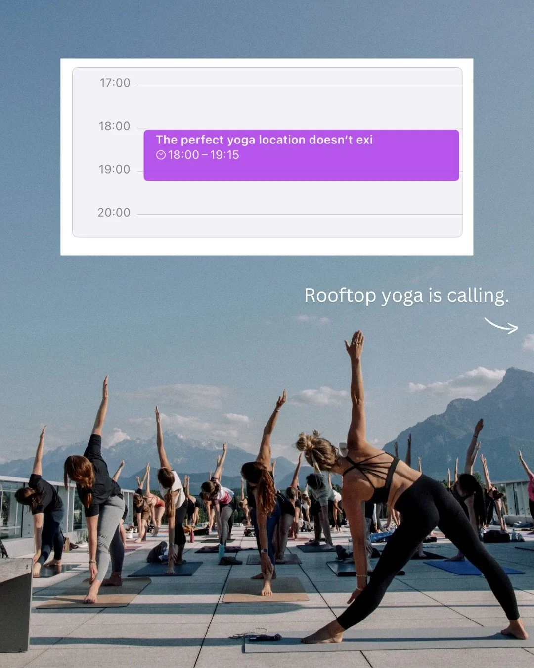 the smell of summer ☀️🧴💦
Nur noch 6x schlafen bis zu unserem Rooftop Opening! Ab Juni gibt&lsquo;s wieder regelm&auml;&szlig;ig Yoga-Sessions auf dem Unidach - mit sch&ouml;nstem Blick auf Festung und Berge. Also Salzi at its best. ⛰️🏰

TERMINE
▫️