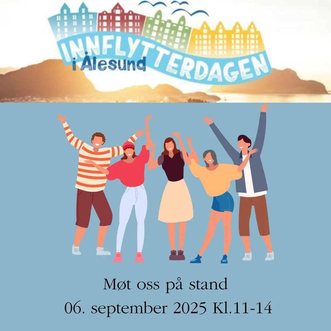 Vi gleder oss til &aring; m&oslash;te nye og gamle &aring;lesundere p&aring; Innflytterdagen! 🌁
Denne dagen er en flott mulighet til &aring; bli kjent med lag, organisasjoner og tilbud i byen. 

👉 Fontenehuset &Aring;lesund st&aring;r p&aring; stan