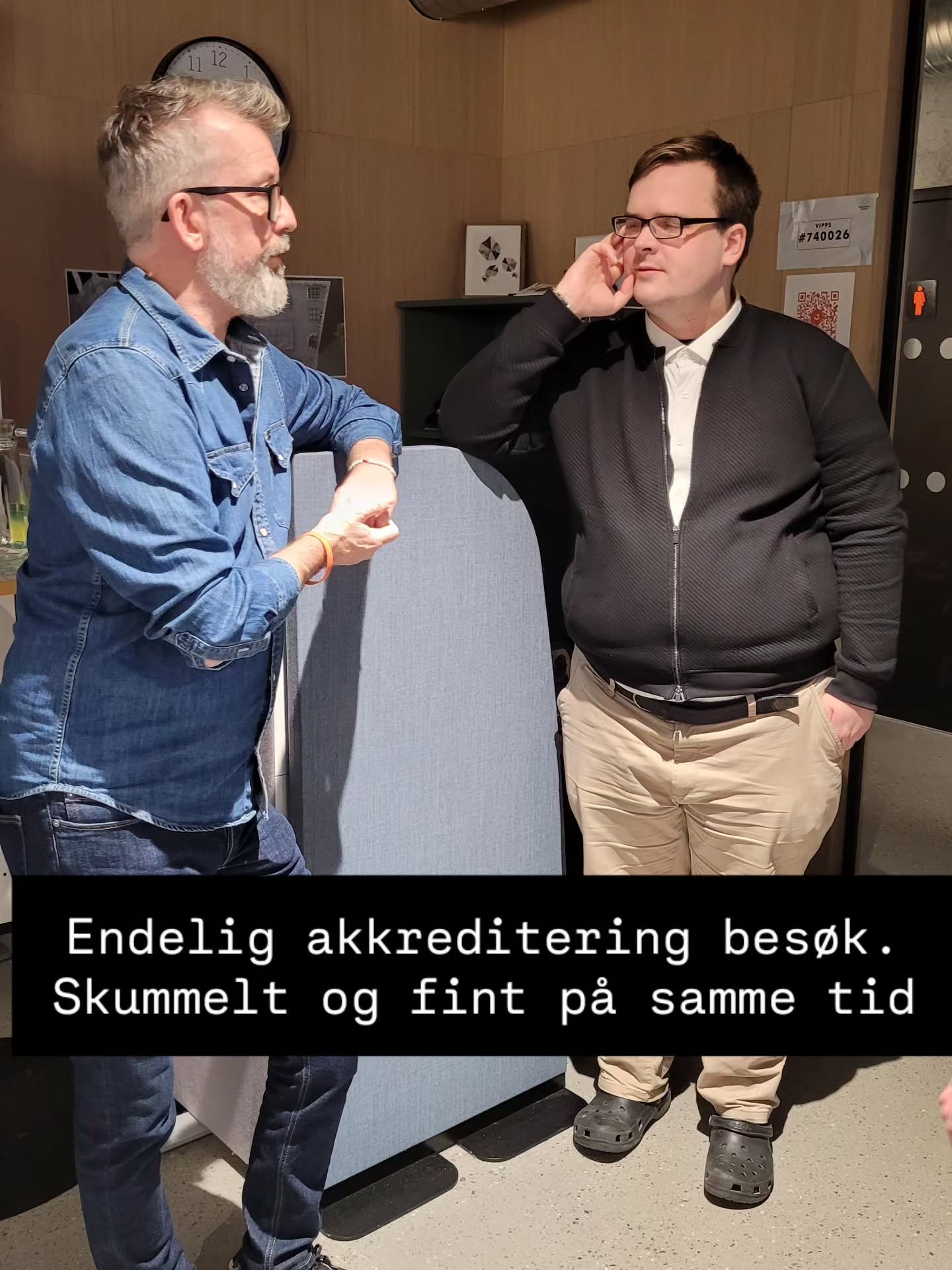 Endelig akkrediteringsbes&oslash;k! 

Vi har over lang tid dette &aring;ret jobbet her p&aring; huset med en rapport kalt &quot;self study&quot; (ja, den leveres p&aring; engelsk😮&zwj;💨) og forrige uke fikk vi endelig bes&oslash;k fra fakultetet fr