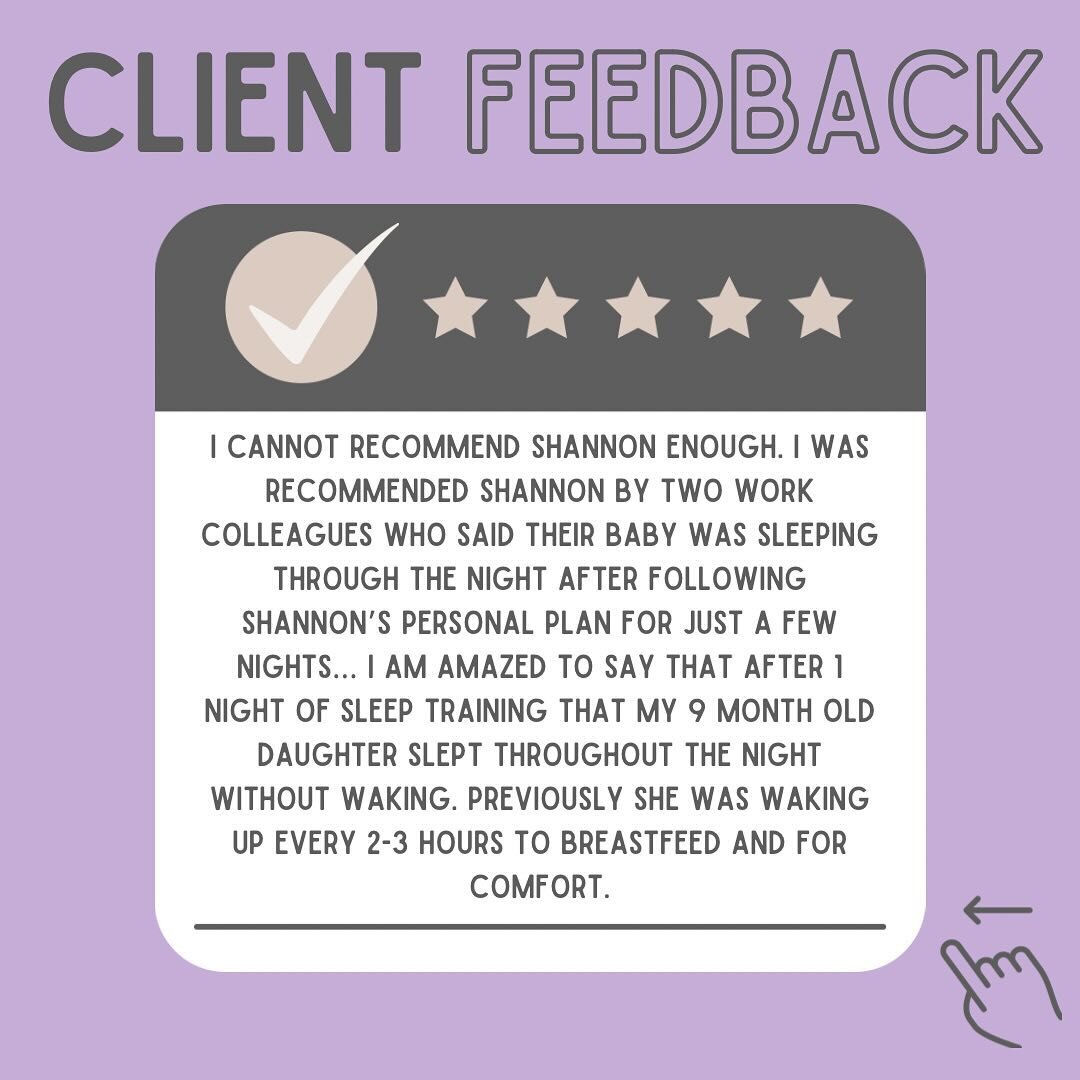 ✨Client feedback🤩

So grateful this family chose me to help them with their daughter&rsquo;s sleep!🙋🏻&zwj;♀️

They used my &lsquo;Complete Cosy&rsquo; package to work towards their sleep goals and had unlimited support from me during this time. Wh