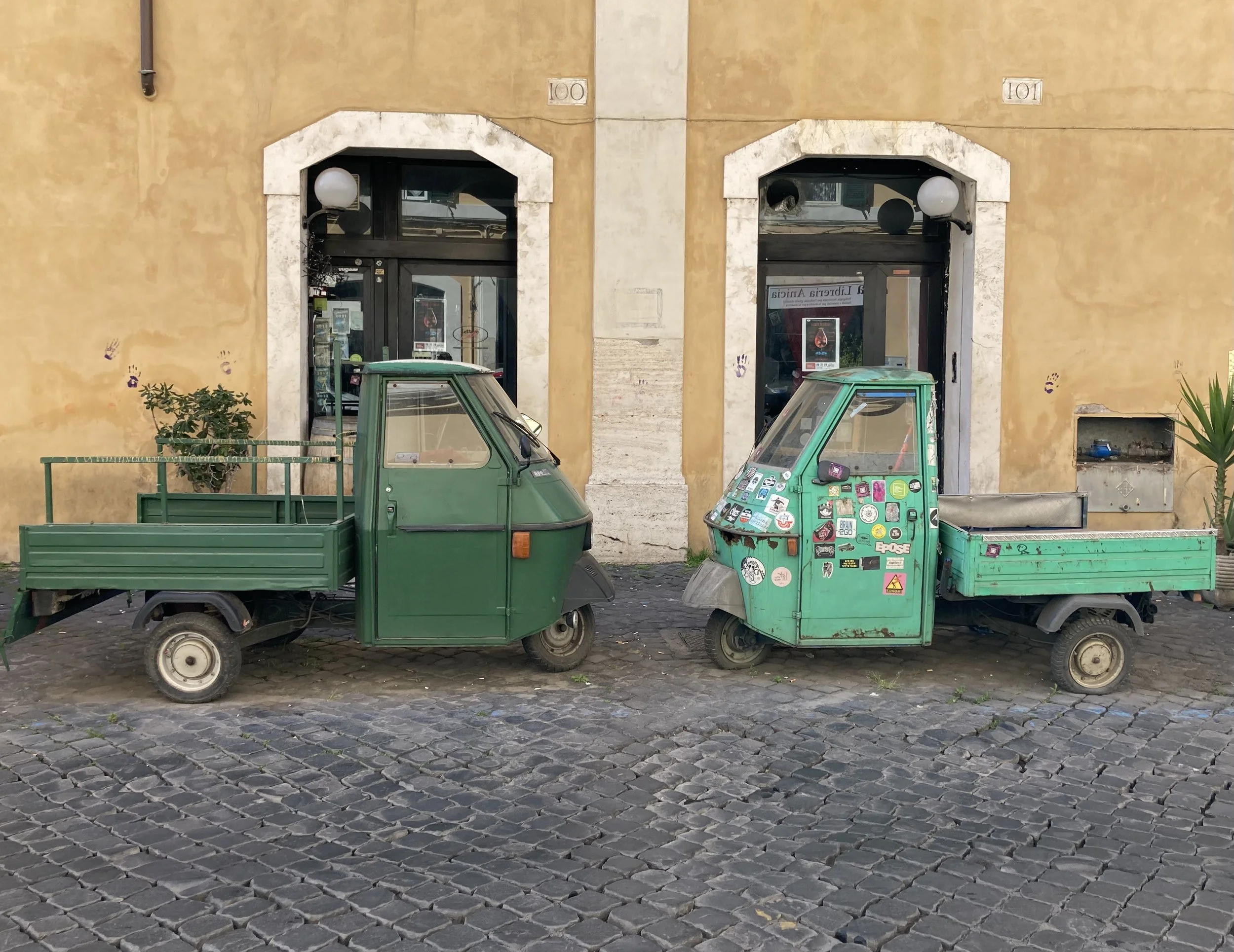 General - trucks on street in Trastevere.jpeg
