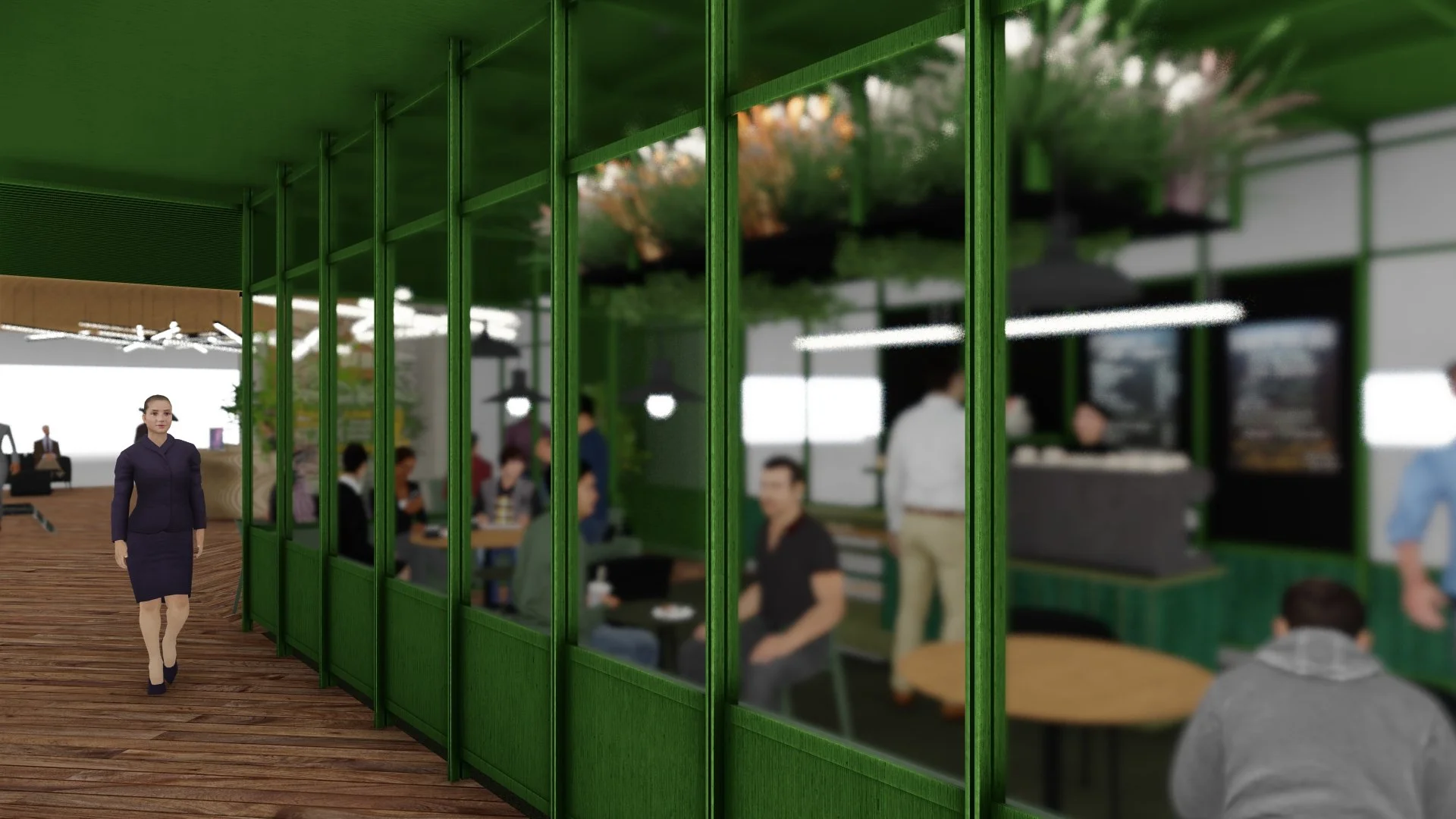 a pop up cafe