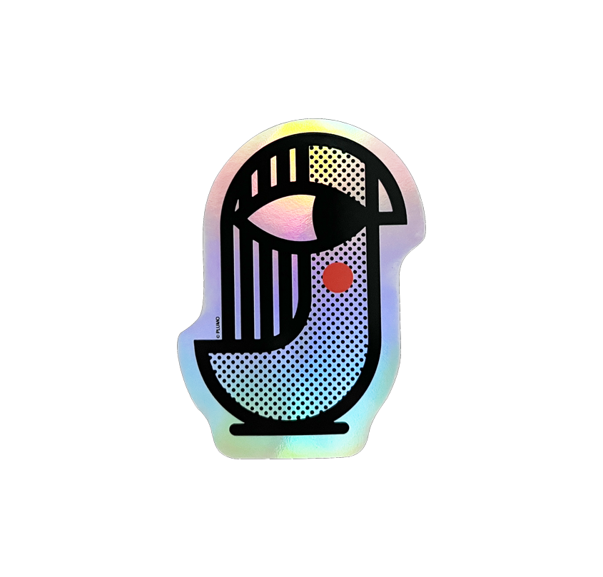Holografische sticker l Vogel