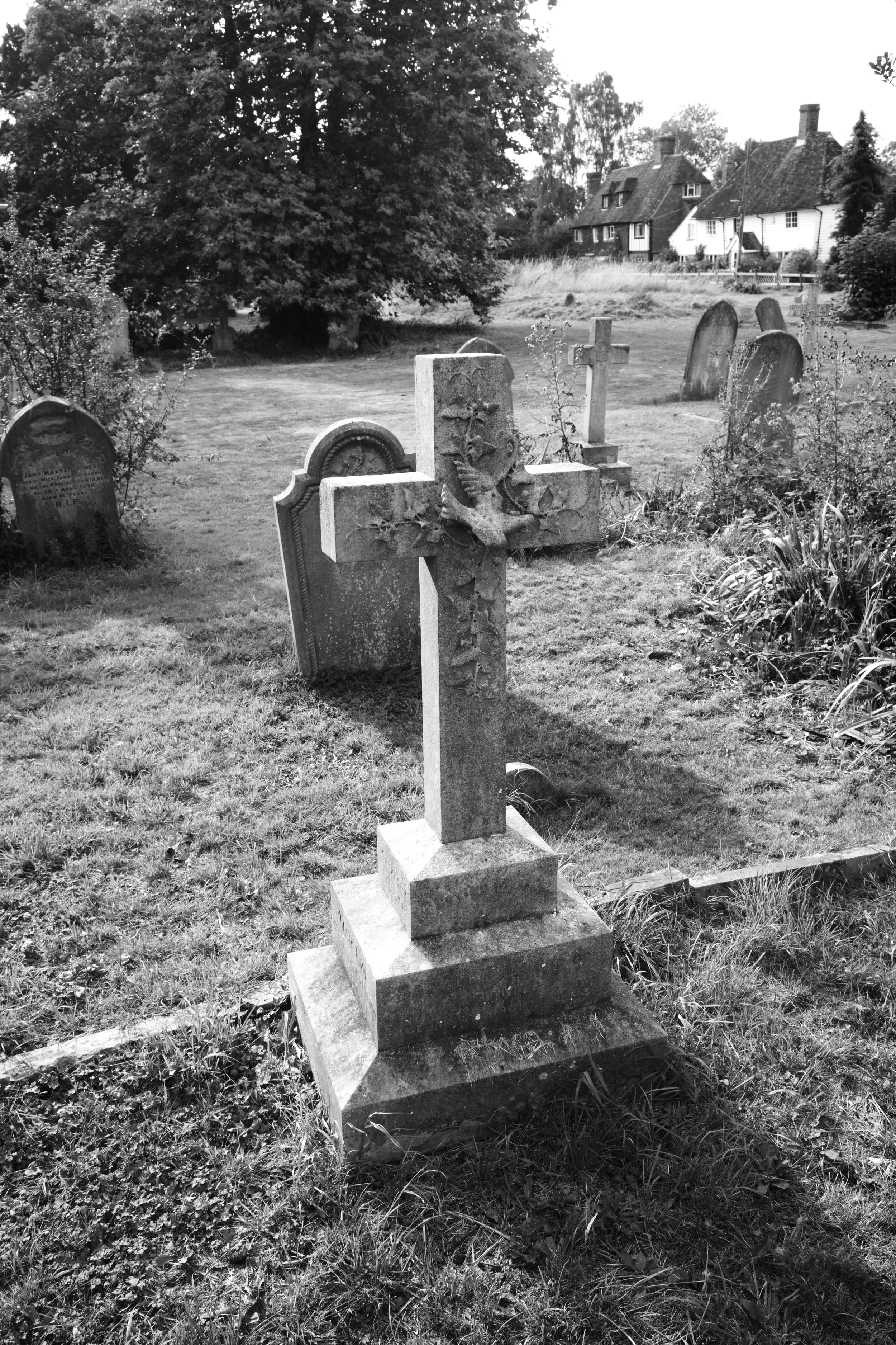 The final sleep deserved, they sleep while life goes on.