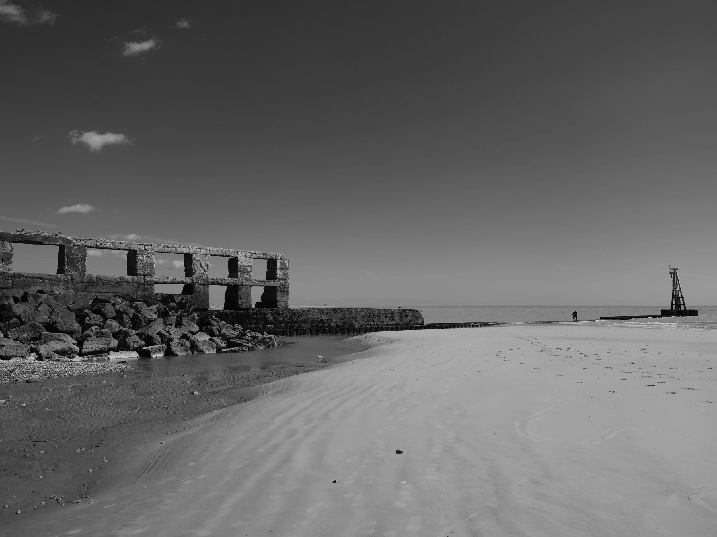 A sea of calm in troubled times. A beach to stroll with shifting sands of lifes reflection.