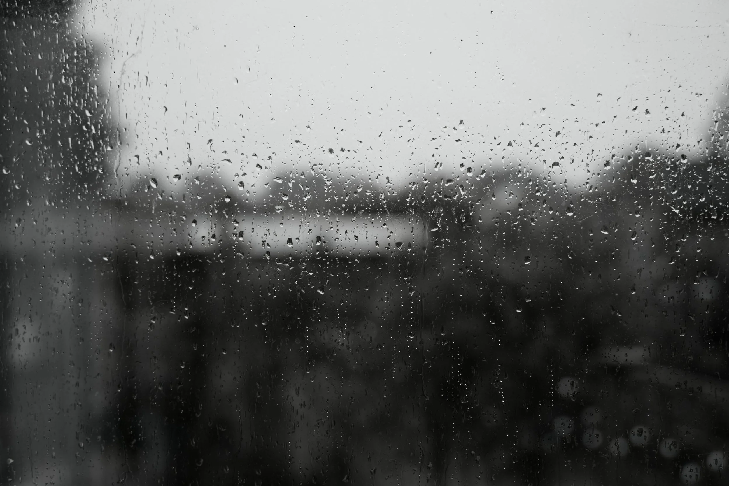 When the rains came, the droplets fall on eyes of sorrow.