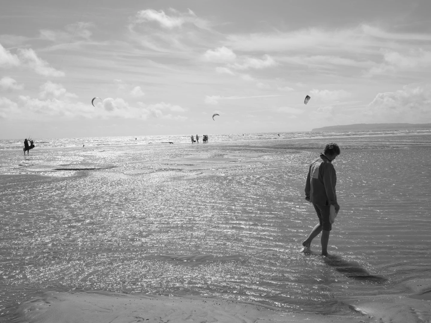 To wander on the lonely beach, thoughts of troubles past, washed away amongst the sands of time.
