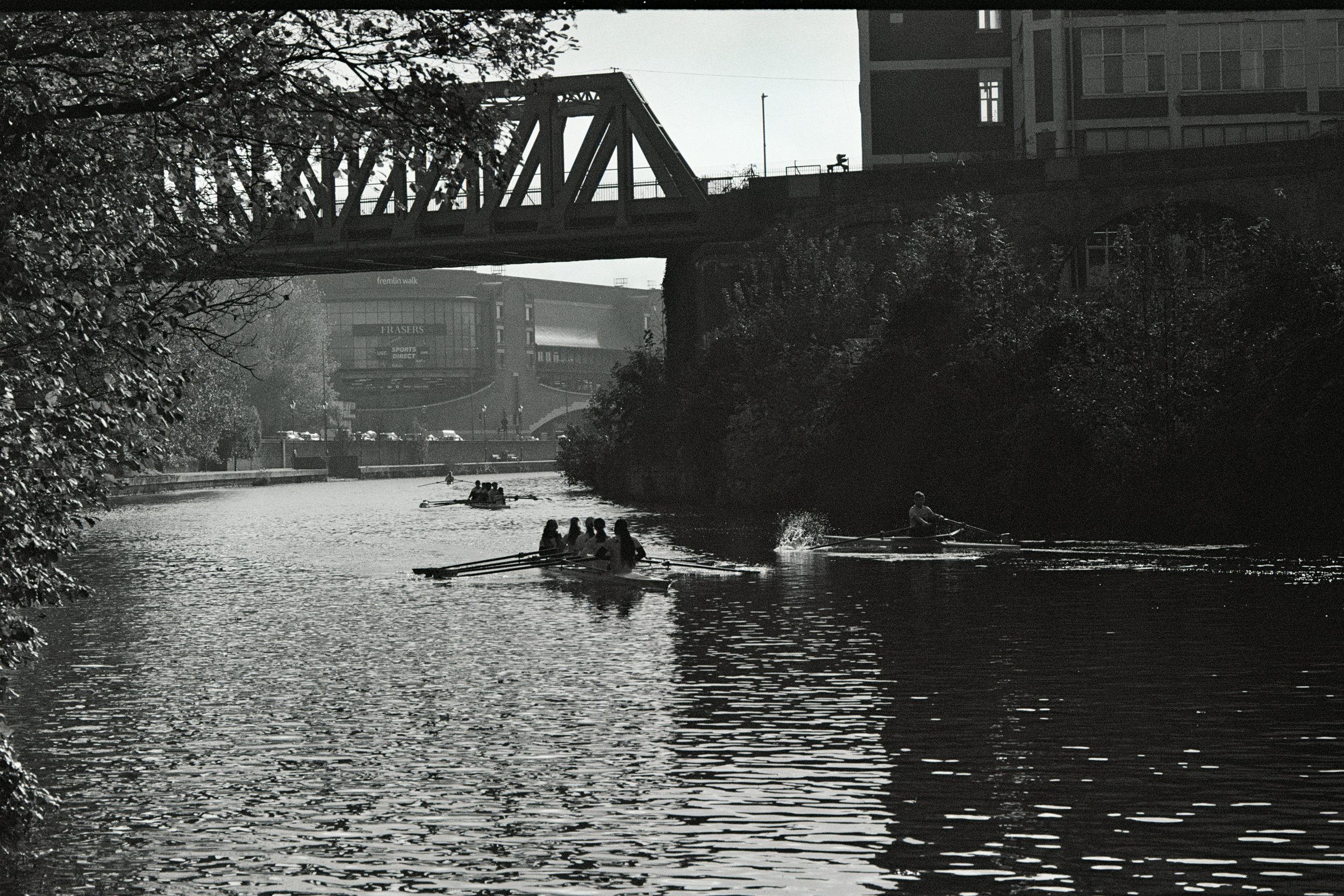 To sit and watch, to see them sweat the tears of yearning. 

Maidstone River, Kent, UK
Nikon F2, 85mm on XP2 film.