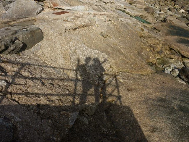 The shadows wave upon the beach, loves sweet moment blown by winds of change.