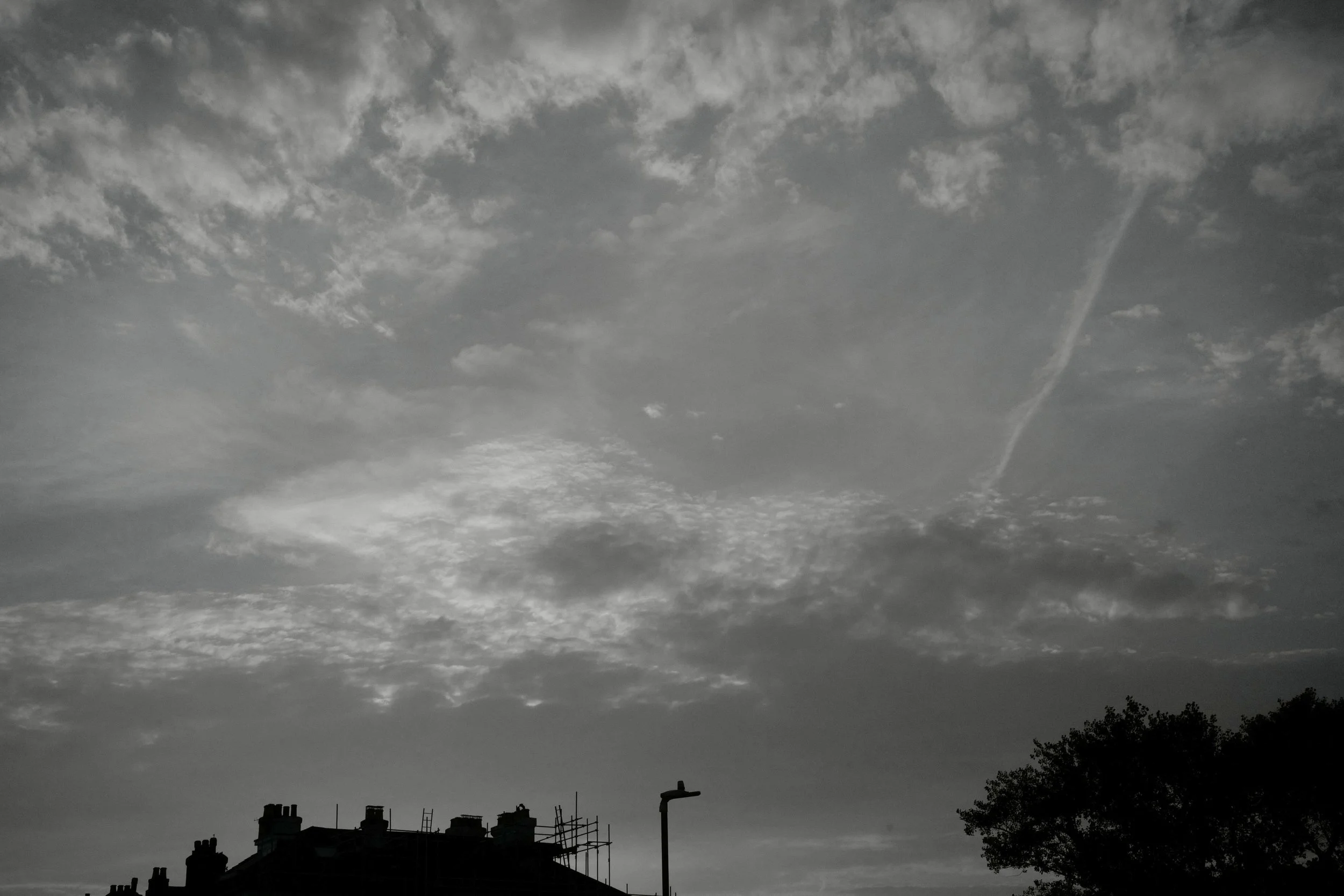 The clouds and sky above us, to breath and be.