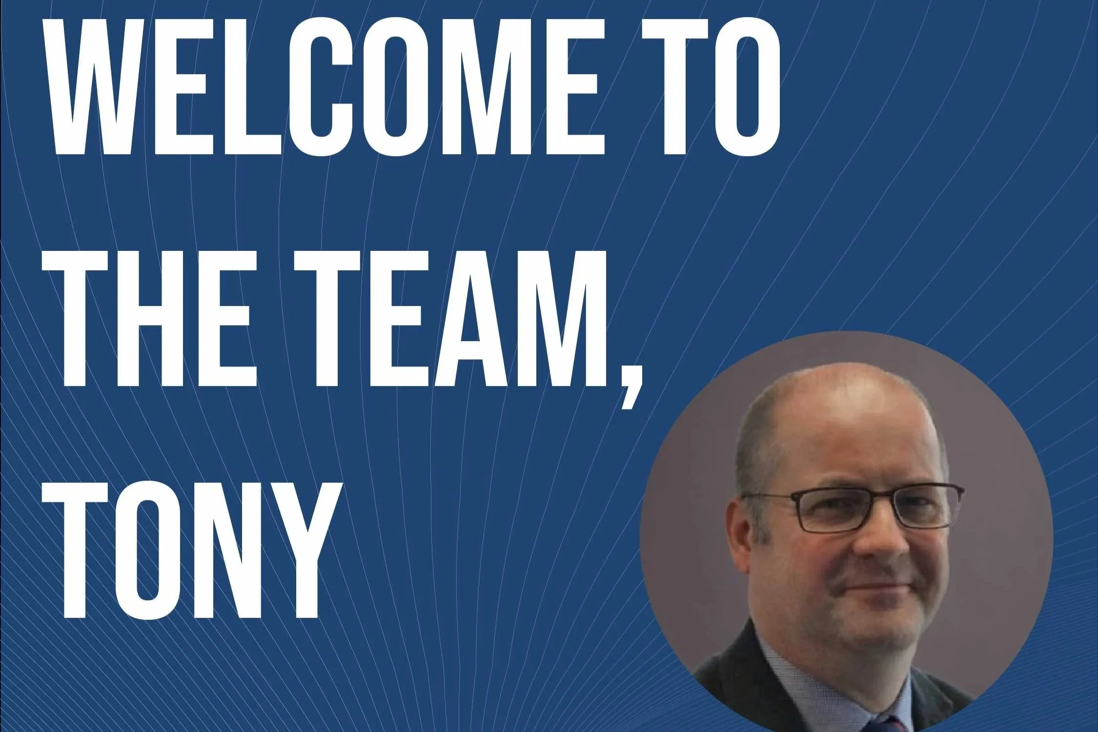 Welcome Tony Appleton
