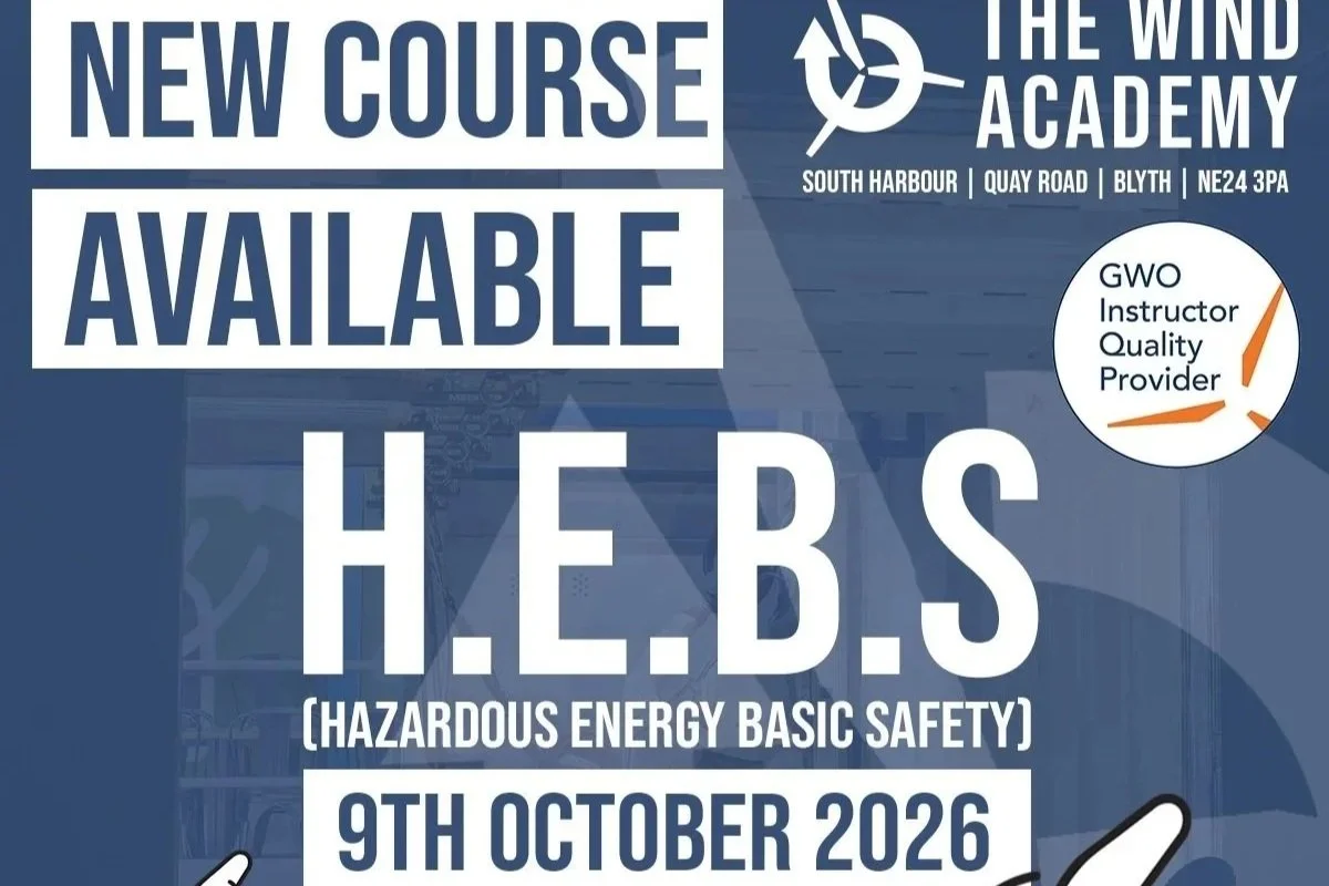The Wind Academy now offer GWO BTT - Hazardous Energy Basic Safety 