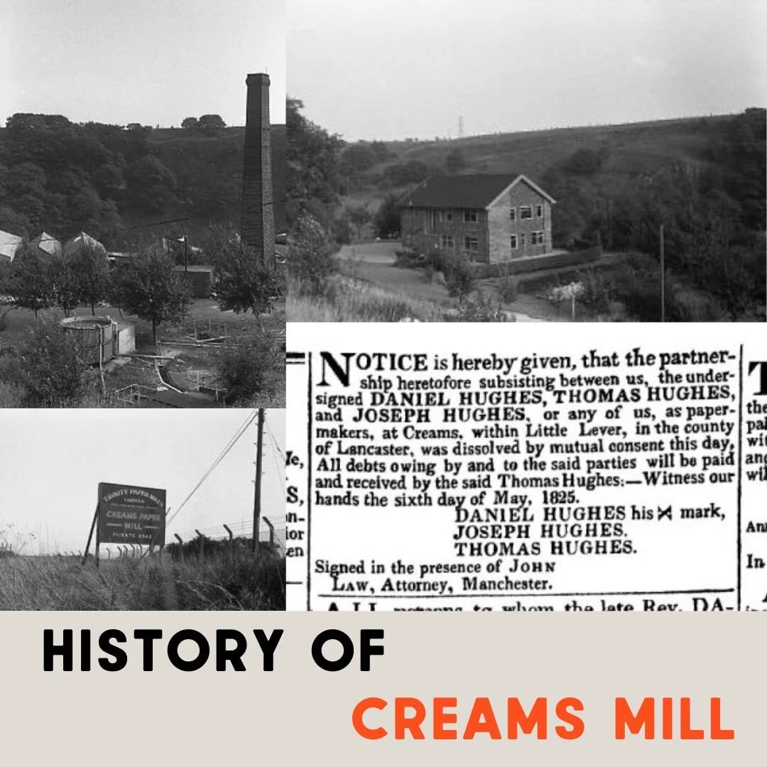 Creams Mill stood since 1677 and was run for many years as a paper mill by the Crompton Family👨‍👩‍👧‍👦
Many local people were left without jobs when the mill closed in 2004. Now, we want to reclaim the site for the people of Bolton a