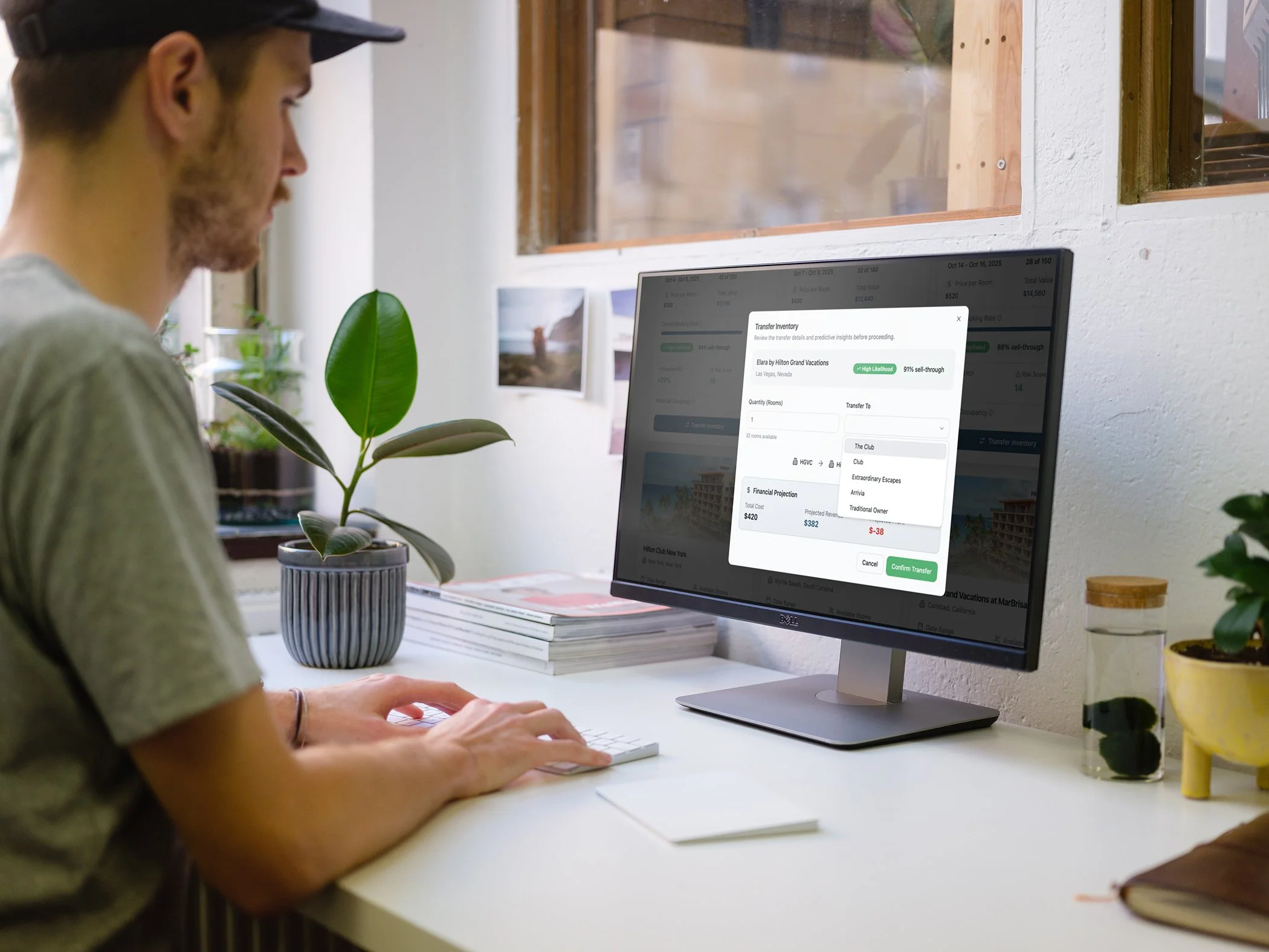 Transfer Inventory Popup - Select new destination