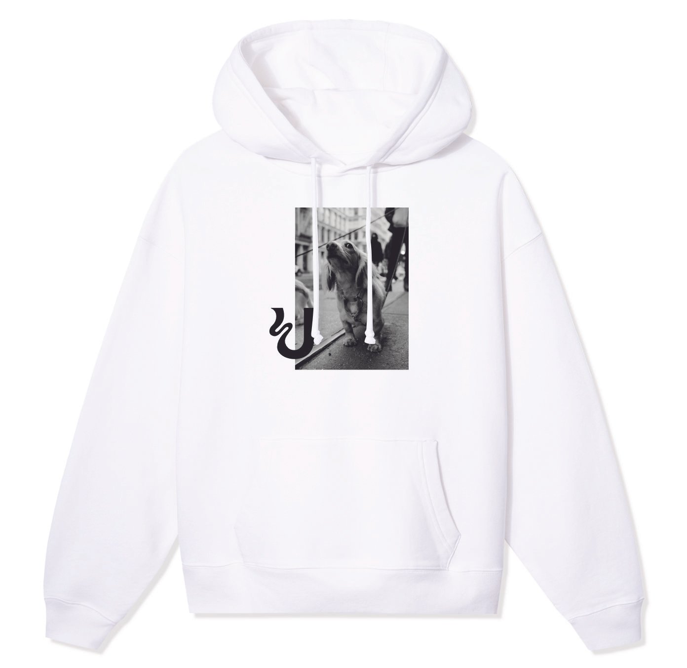 Untapped Dog Hoodie White