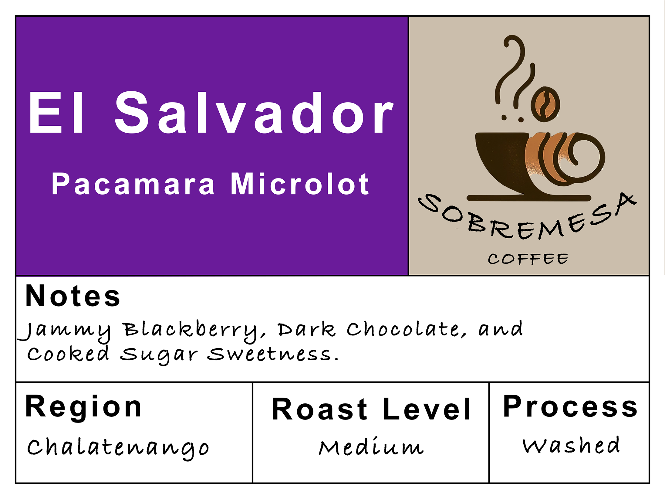 El Salvador Pacamara Microlot