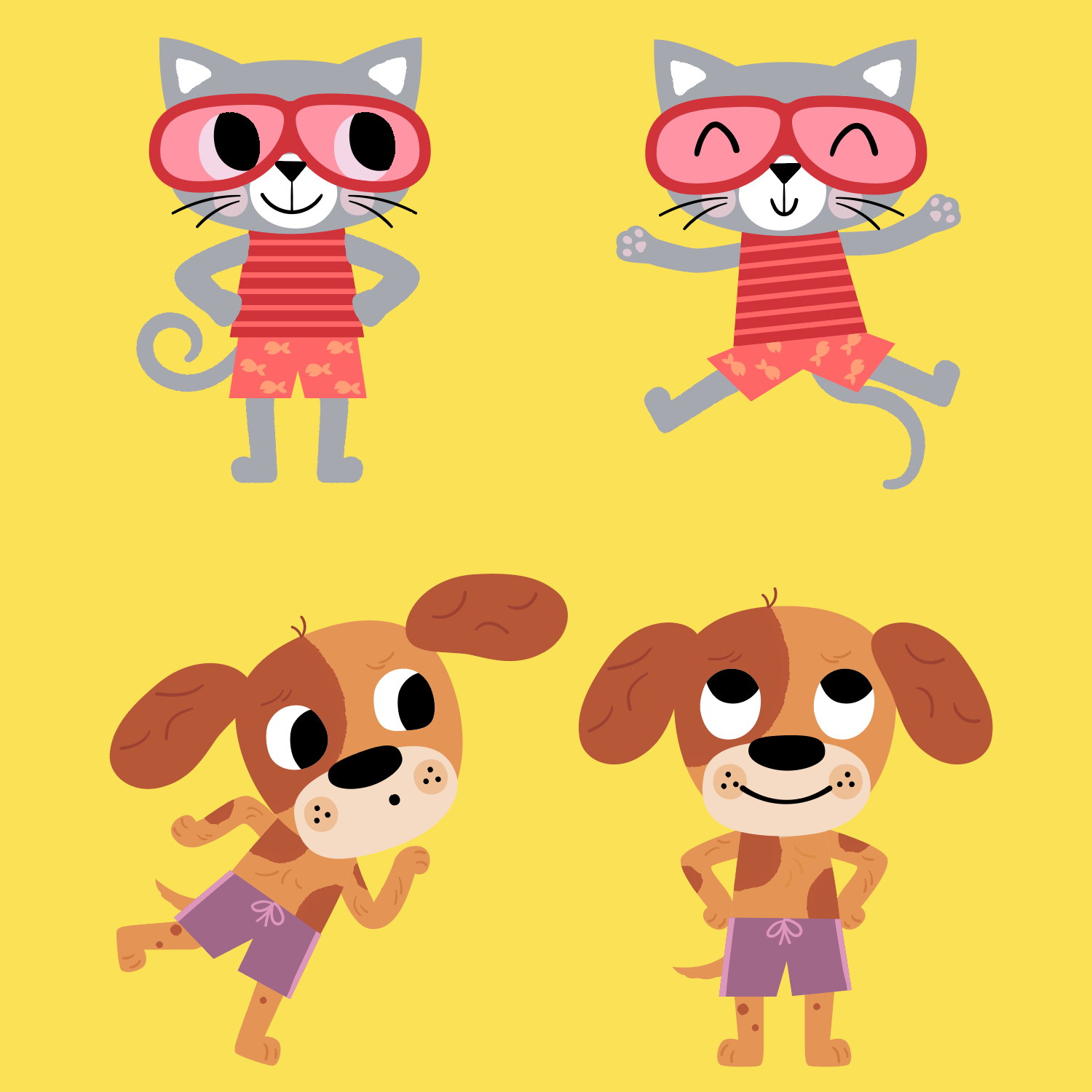 Summer Characters childrens Illustration.png
