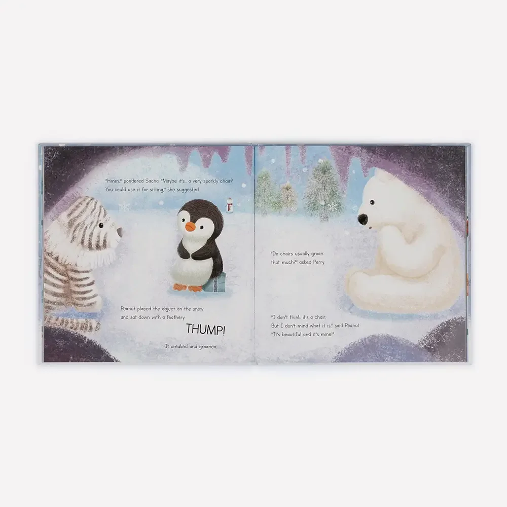 Peanut Penguin’s Perfect Present Book by Jellycat, Page View.