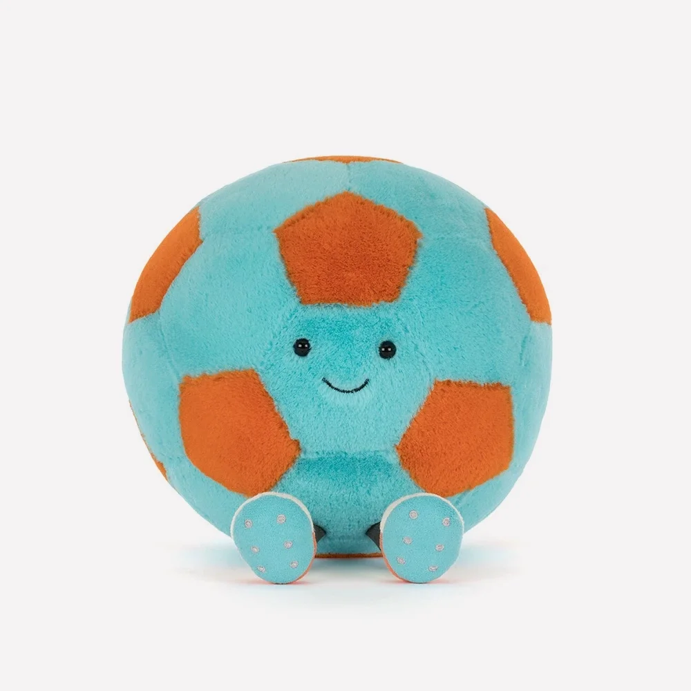 Amuseables Jellycat Football by Jellycat, Front View.