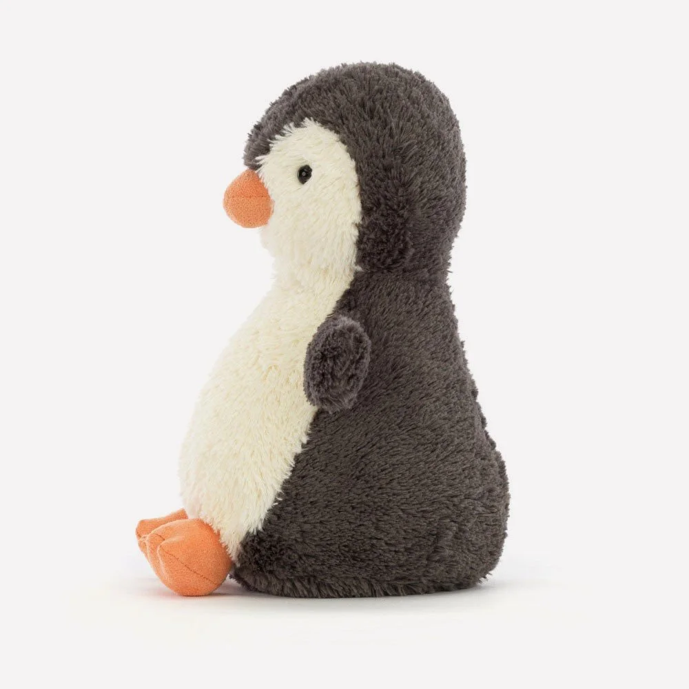Peanut Penguin - Medium by Jellycat, Side View.