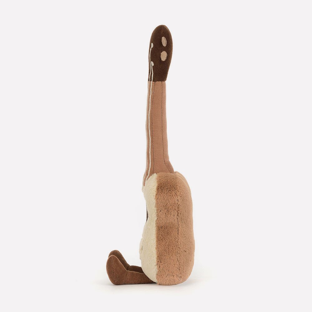 Amuseables Ukulele by Jellycat, Side View.