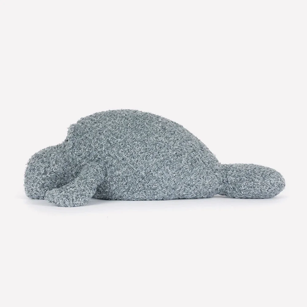 Maffles Manatee by Jellycat, Side View.