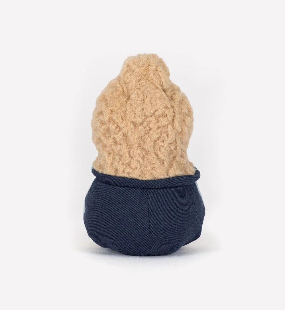 Amuseables Peanut Star Student Outfit by Jellycat, Back View.