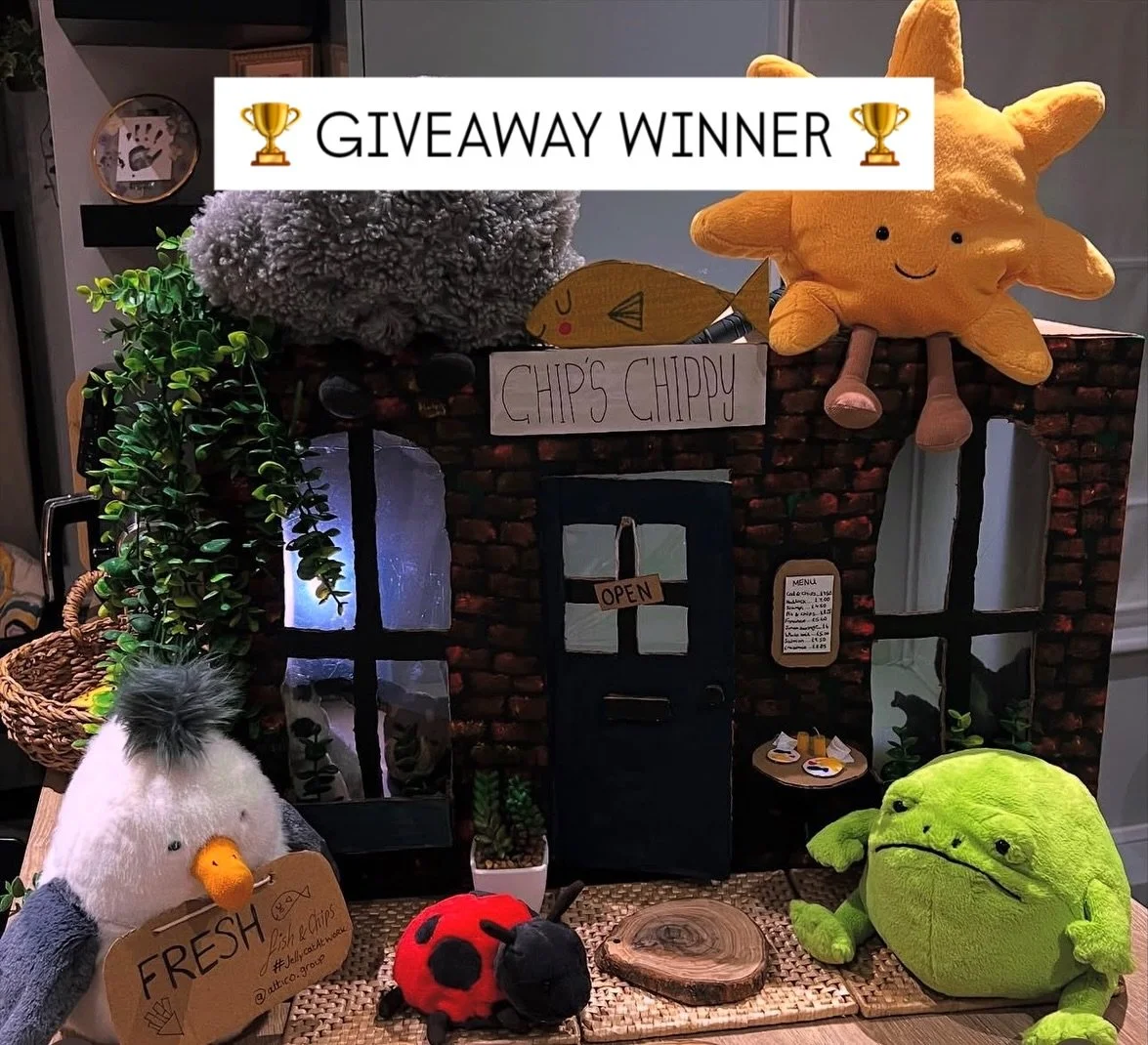 Giveaway Winner! 🎉

Thank you to everyone who joined in the fun with our busy @jellycat friends! 🐻💫

The winner of the Bartholomew Bear &lsquo;Snow Suit&rsquo; is: @samantha_stockley 

We loved your entry: &ldquo;Chip the Seagull selling fish and 