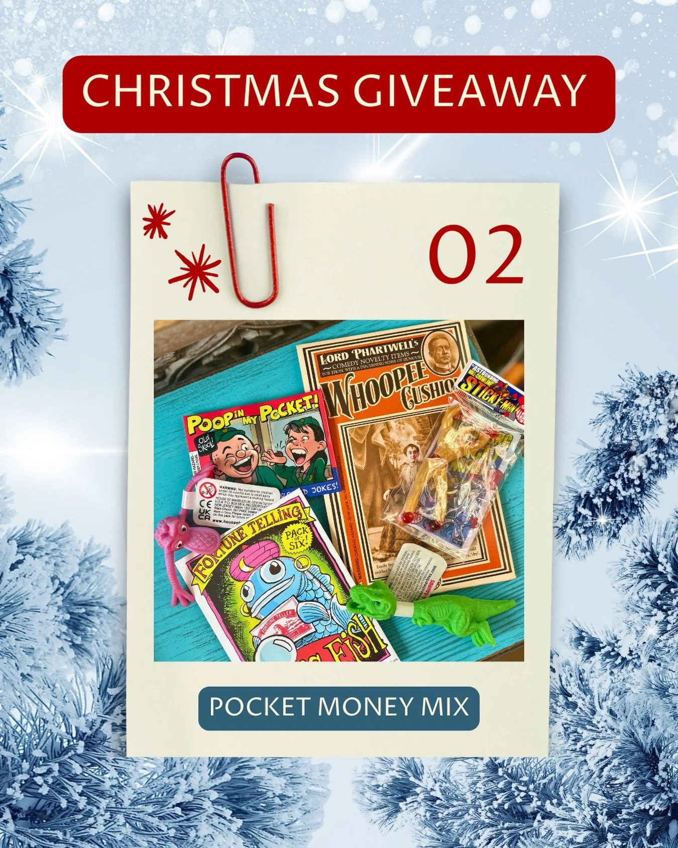 ✨ Attico&rsquo;s Countdown to Christmas Giveaway &ndash; on December 3rd! ✨

It&rsquo;s Giveaway No. 2, and we&rsquo;re taking you straight back to your childhood with today&rsquo;s prize: Pocket Money Mix 🎁💫

Think old-school stocking fillers: poo