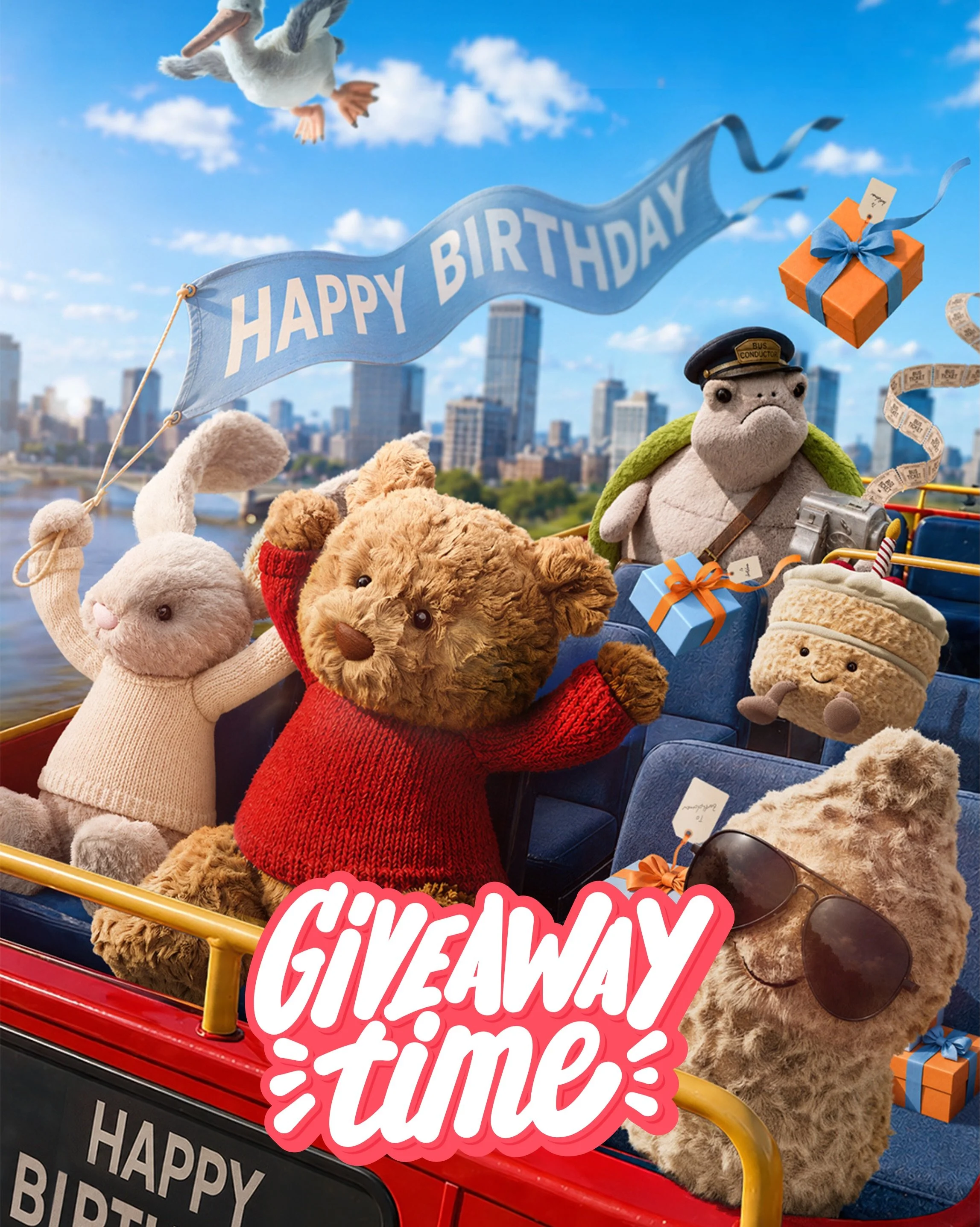 🎂 Happy Birthday, Bartholomew Bear! 🧸

To celebrate everyone&rsquo;s favourite @jellycat icon turning another year older, we&rsquo;re giving one lucky winner the chance to take home a Bartholomew Bear Seafarer ⚓️☀️

Over the years, Bartholomew has 