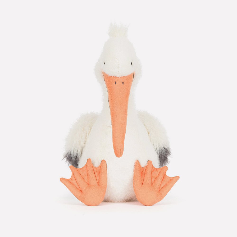 Keli Pelican by Jellycat, Front View.