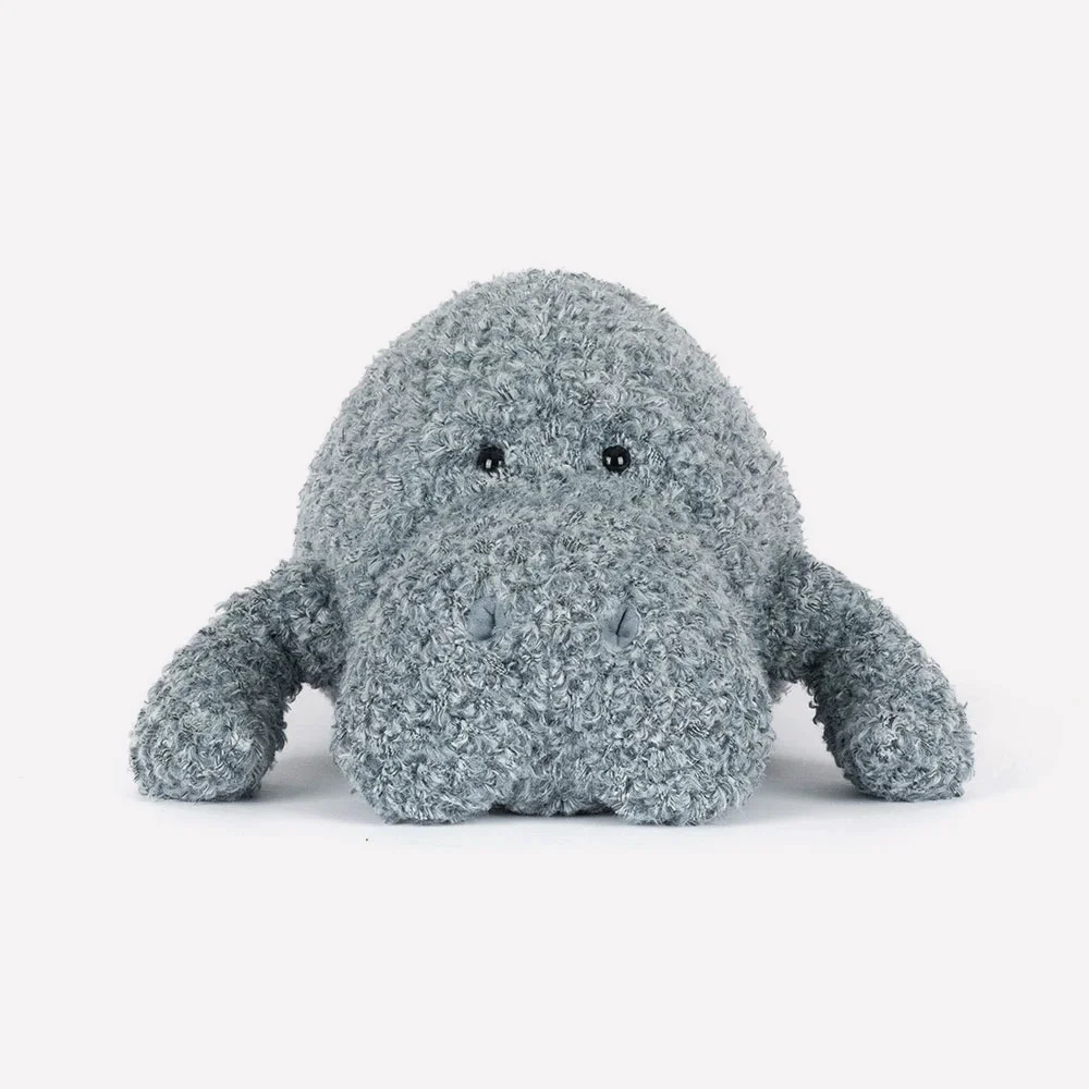 Maffles Manatee by Jellycat, Front View.