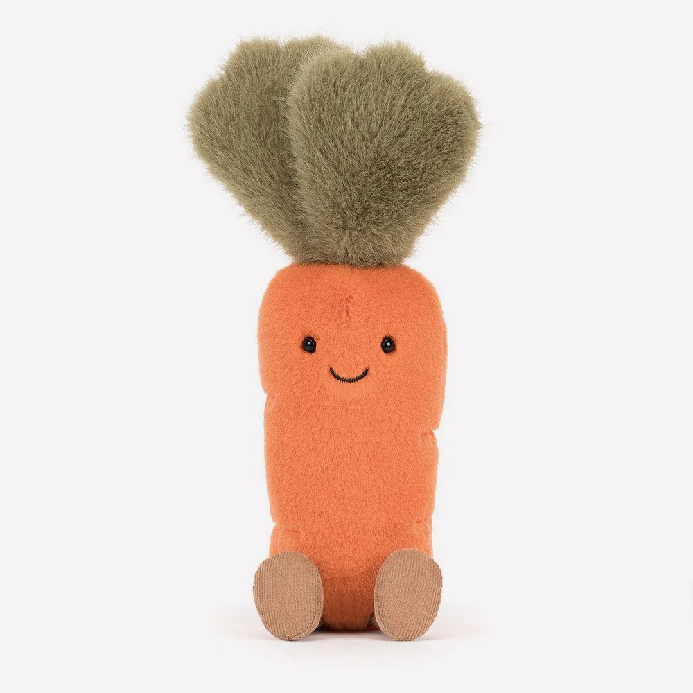 Amuseables Carrot by Jellycat, Front View.