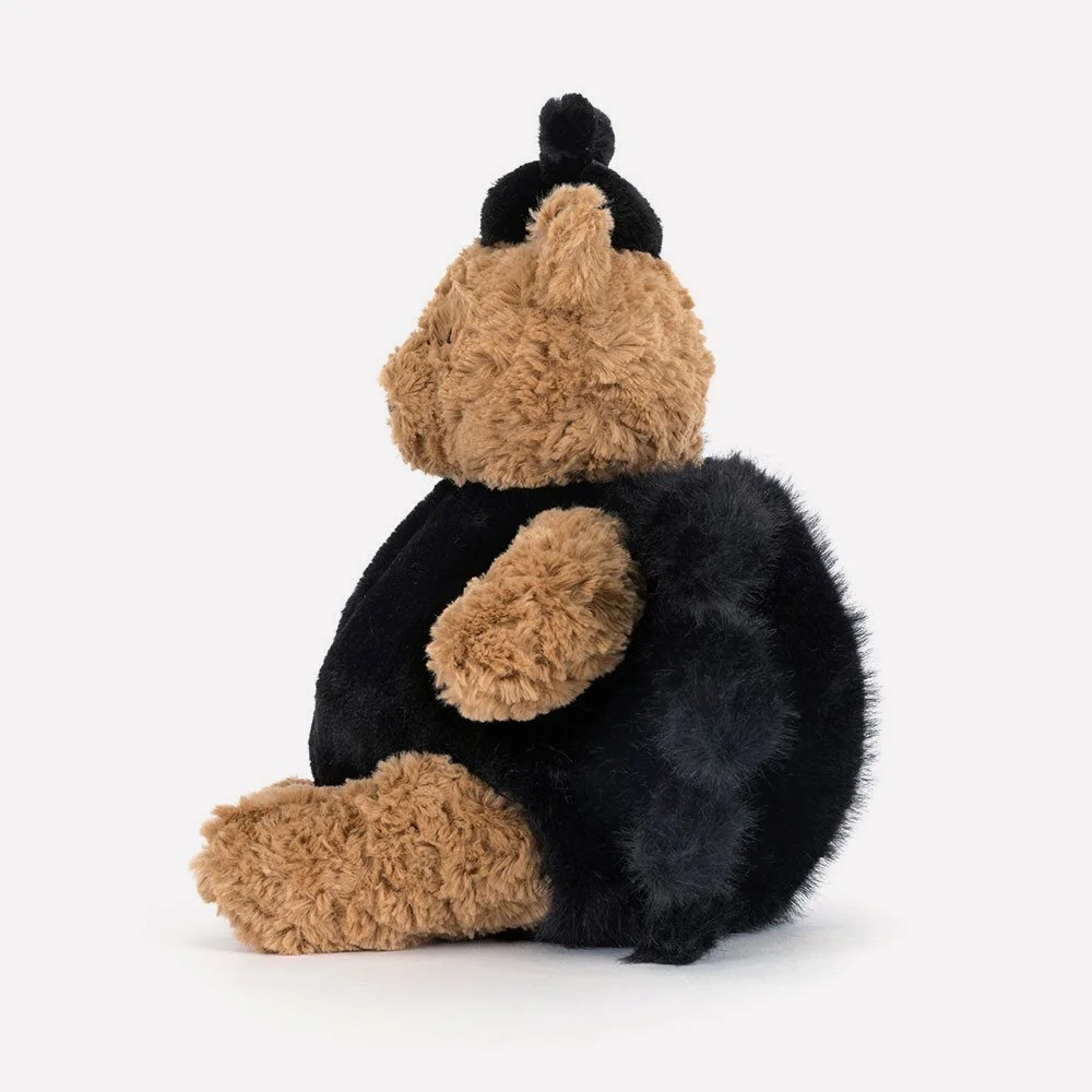 Bartholomew Bear 'Spider' by Jellycat, Side View.