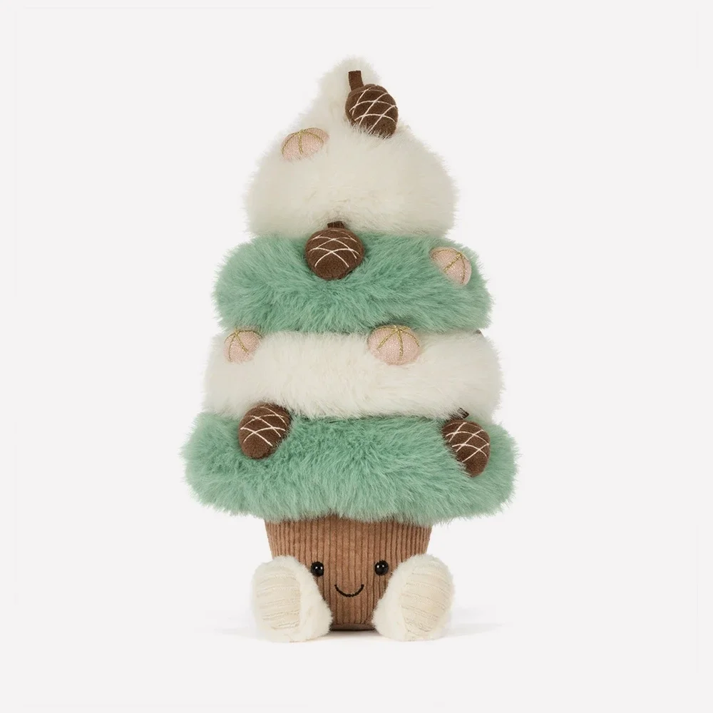 Amuseables Pinecone Tree by Jellycat, Front View.