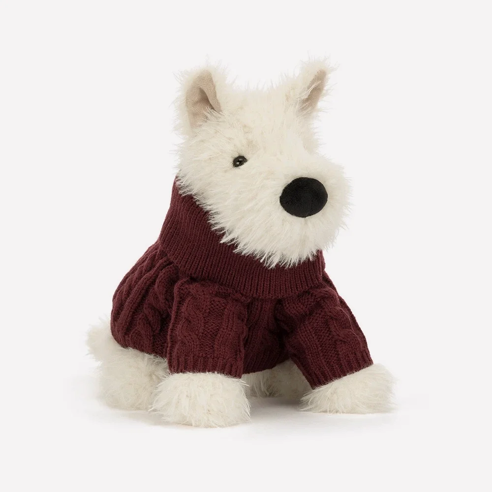 Jellycat Munro Scottie Dog 'Winter Jumper'