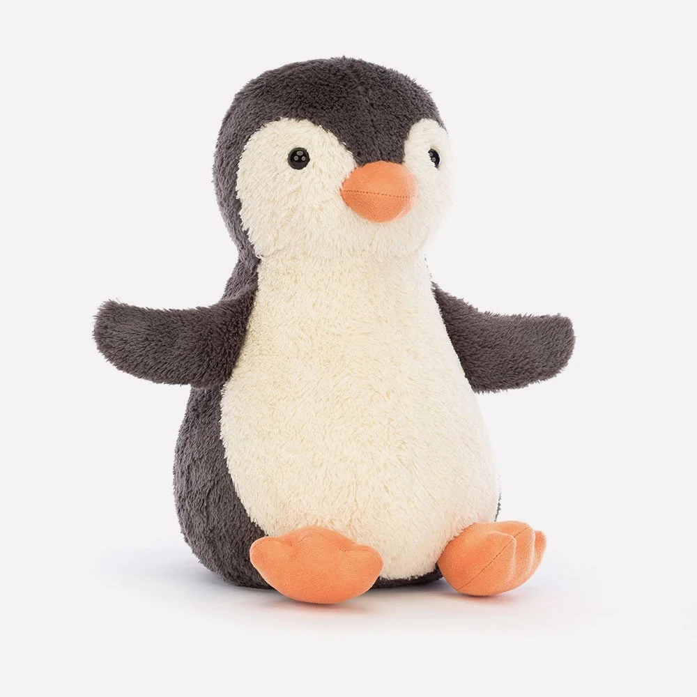 Peanut Penguin - Large by Jellycat, Front Side View.