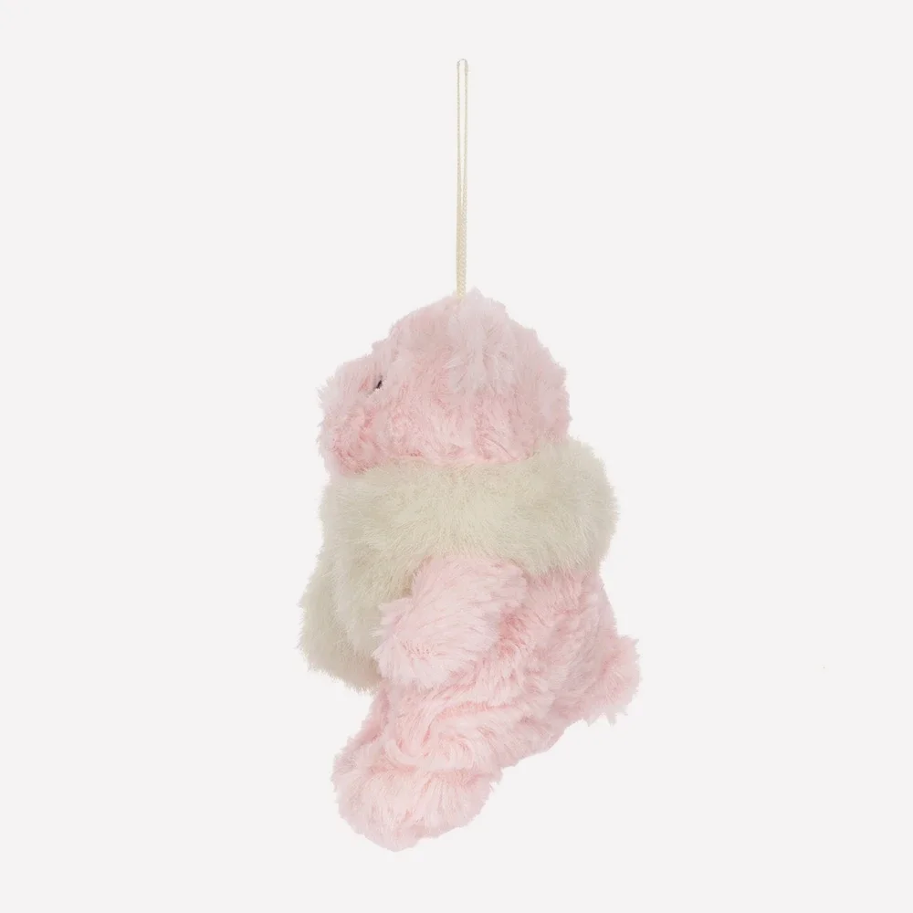Leola Bear Winter Warmer Decoration by Jellycat, Side View.