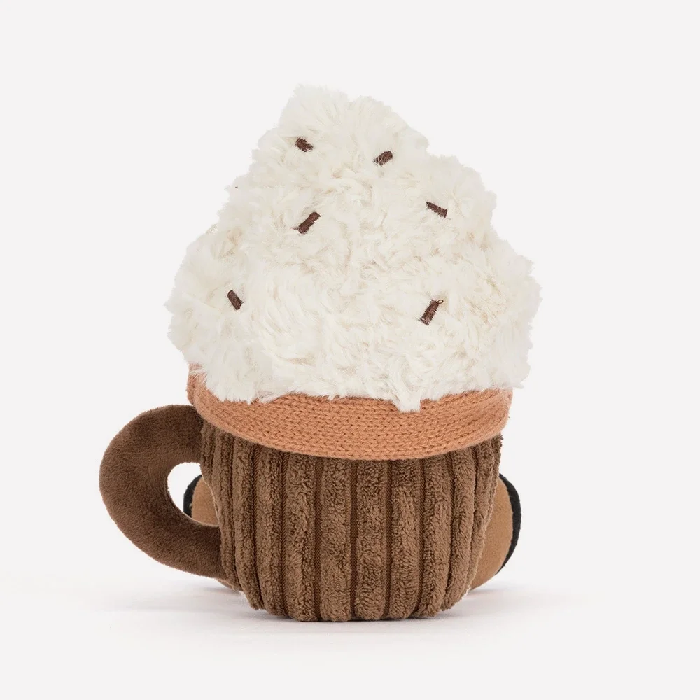 Amuseables Scarffles Hot Chocolate by Jellycat, Back View.