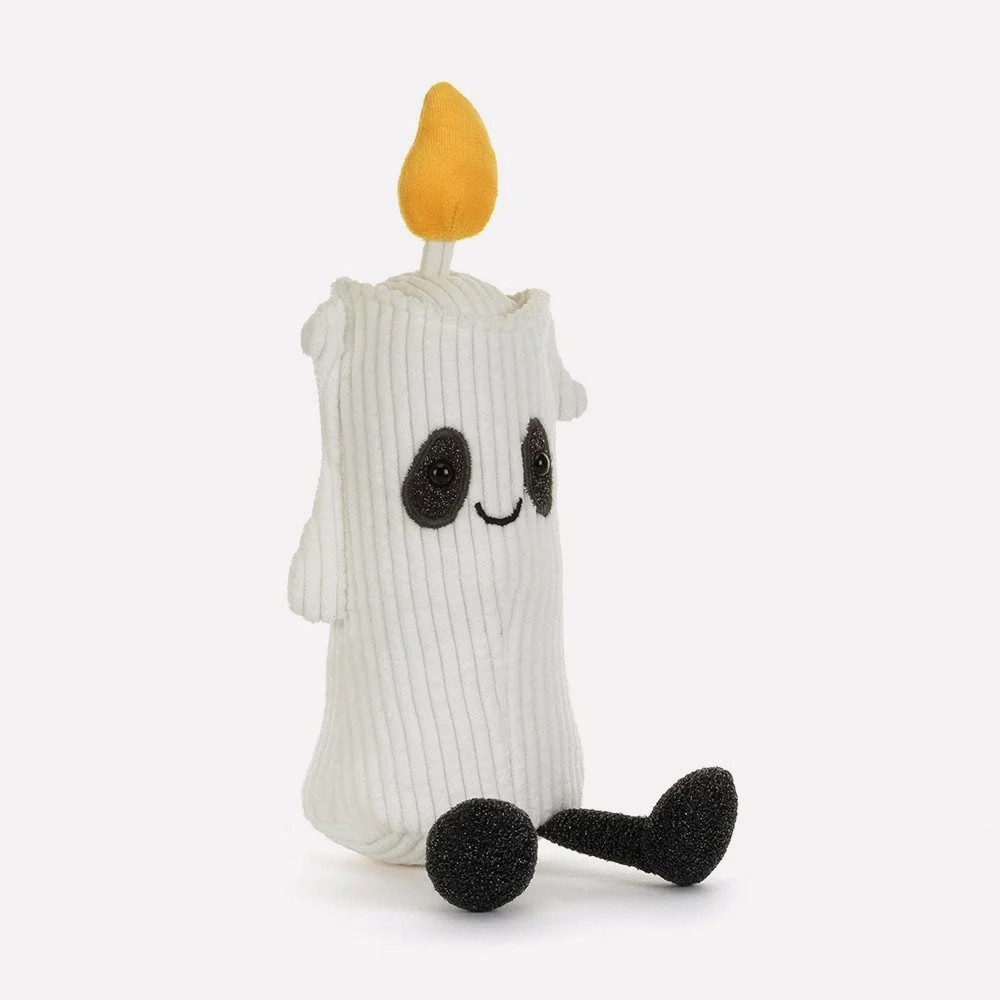 Amuseables Flickerty Candle by Jellycat, Front Side View.