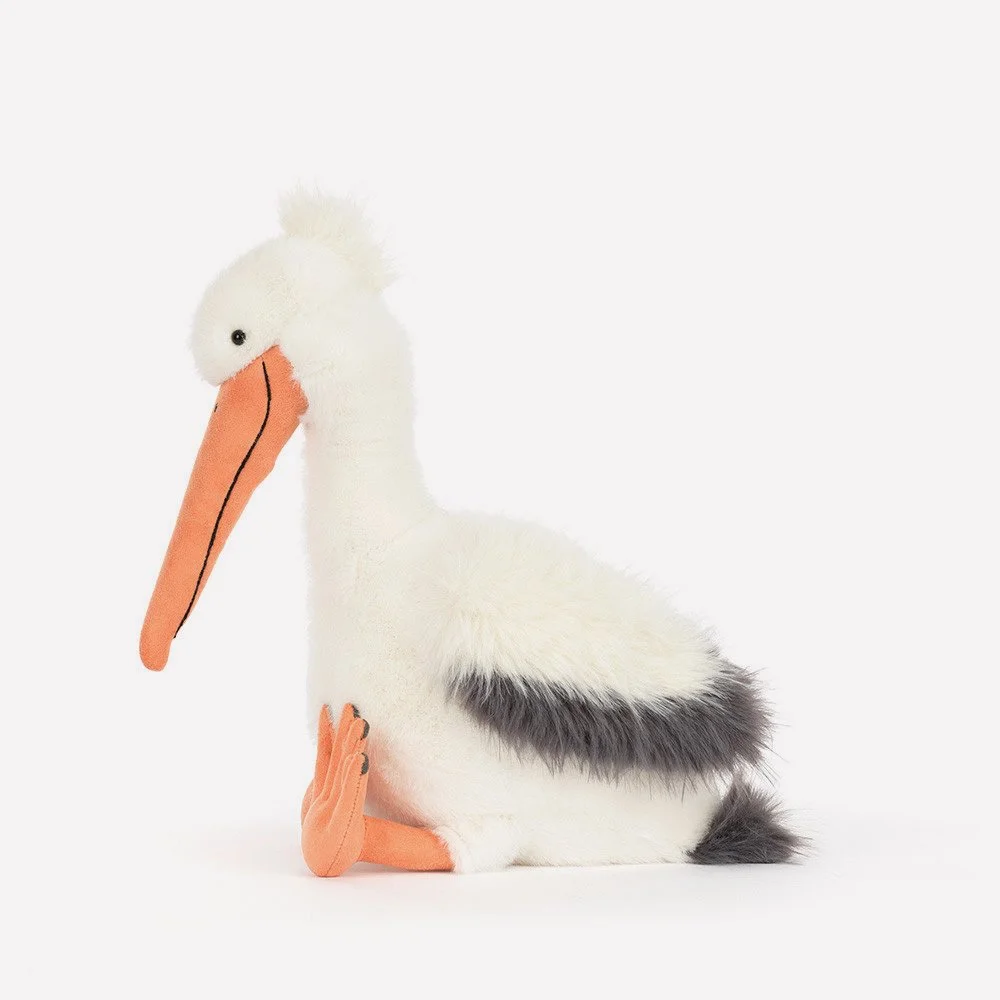 Keli Pelican by Jellycat, Side View.