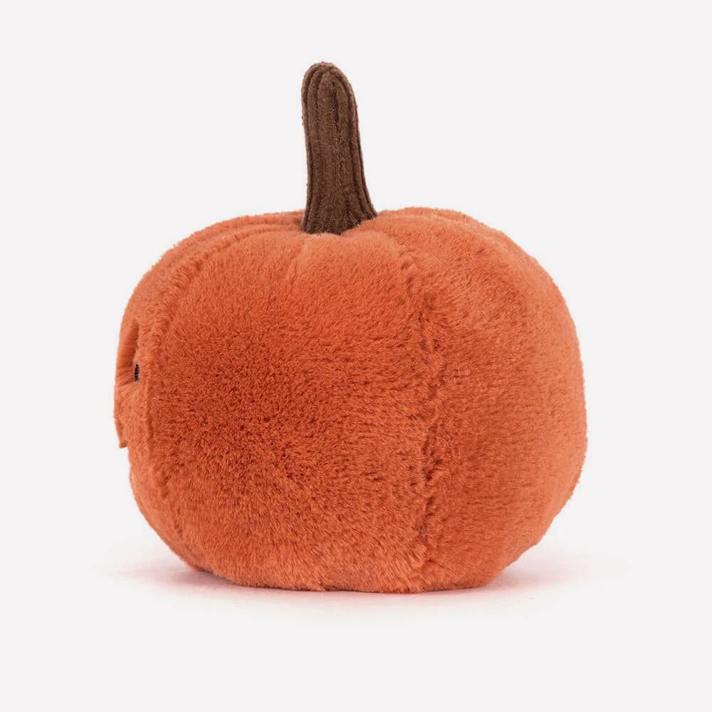 Ooky Jack O Lantern by Jellycat, Side View.