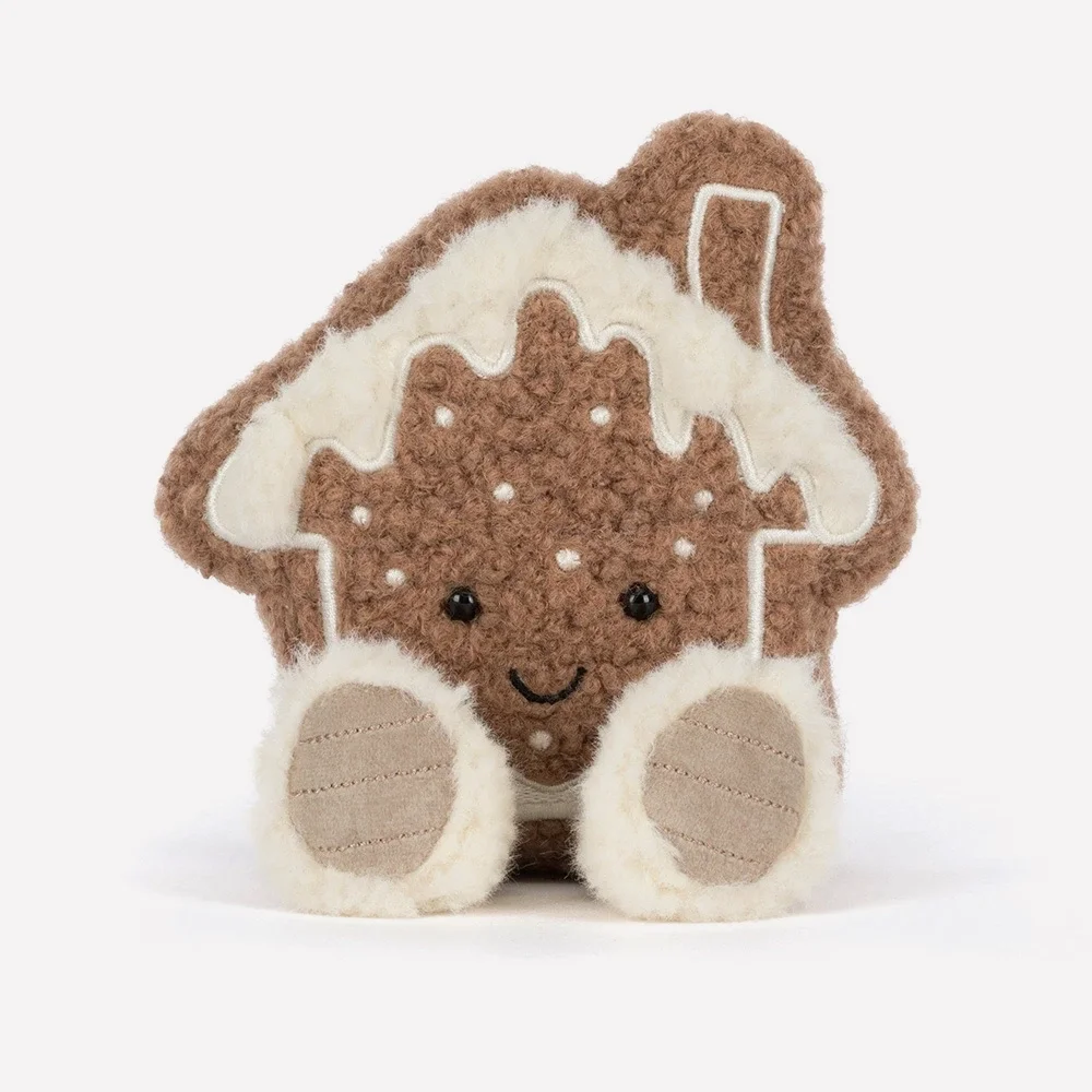 Amuseables Molasi Cookie by Jellycat, Front View.