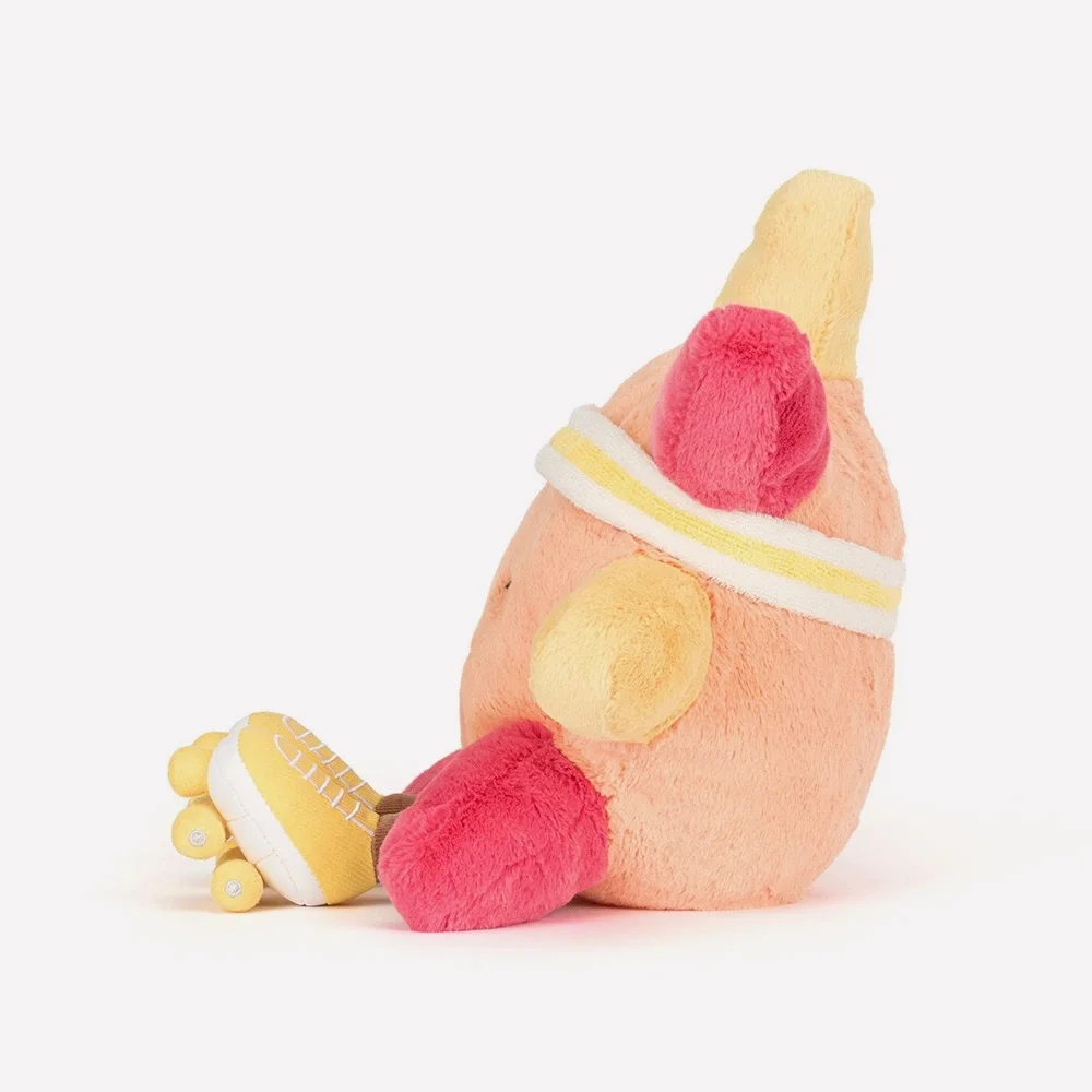 Amuseables Sun 'Roller Skates' by Jellycat, Side View.