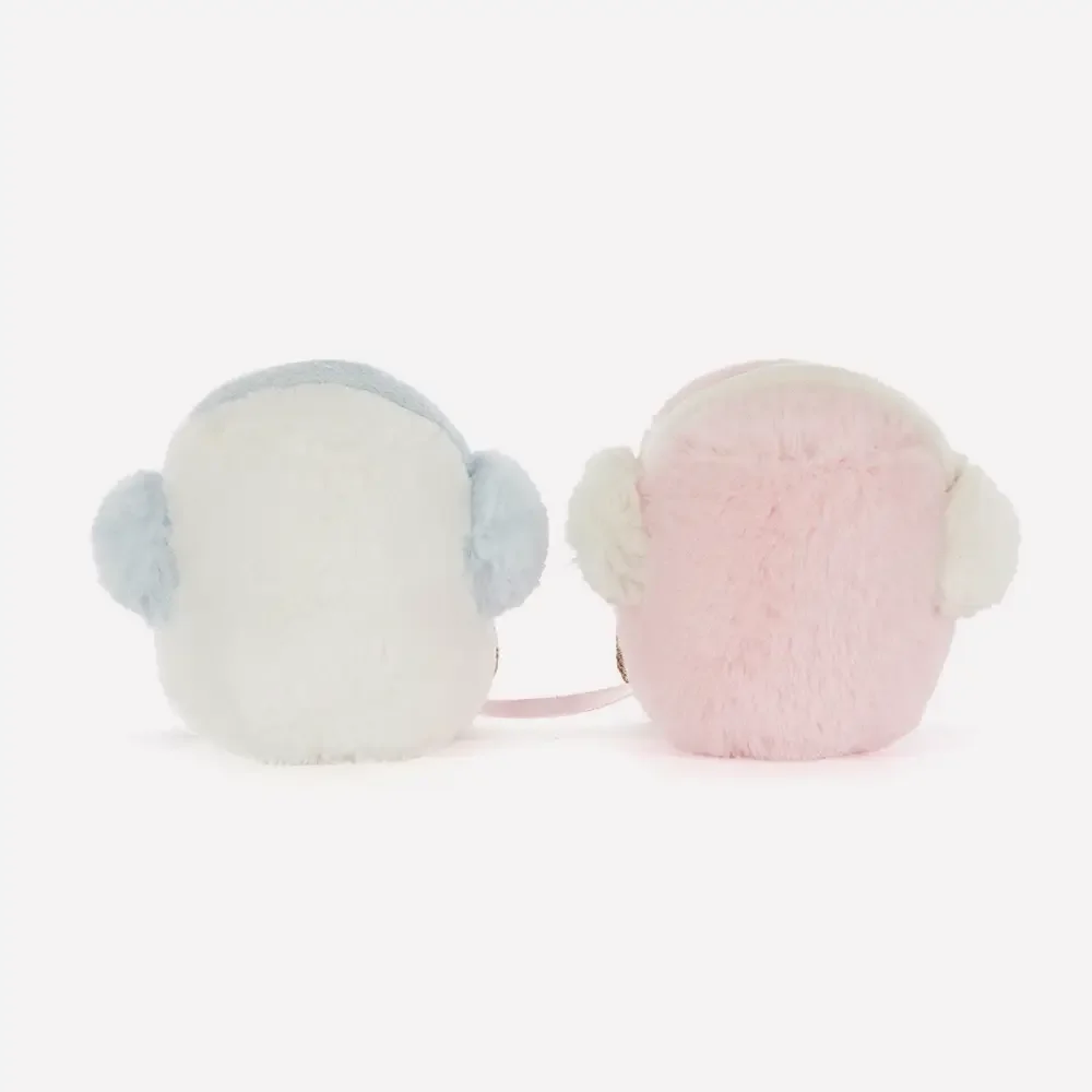 Amuseables Toastie Pink And White Marshmallows by Jellycat, Back View.