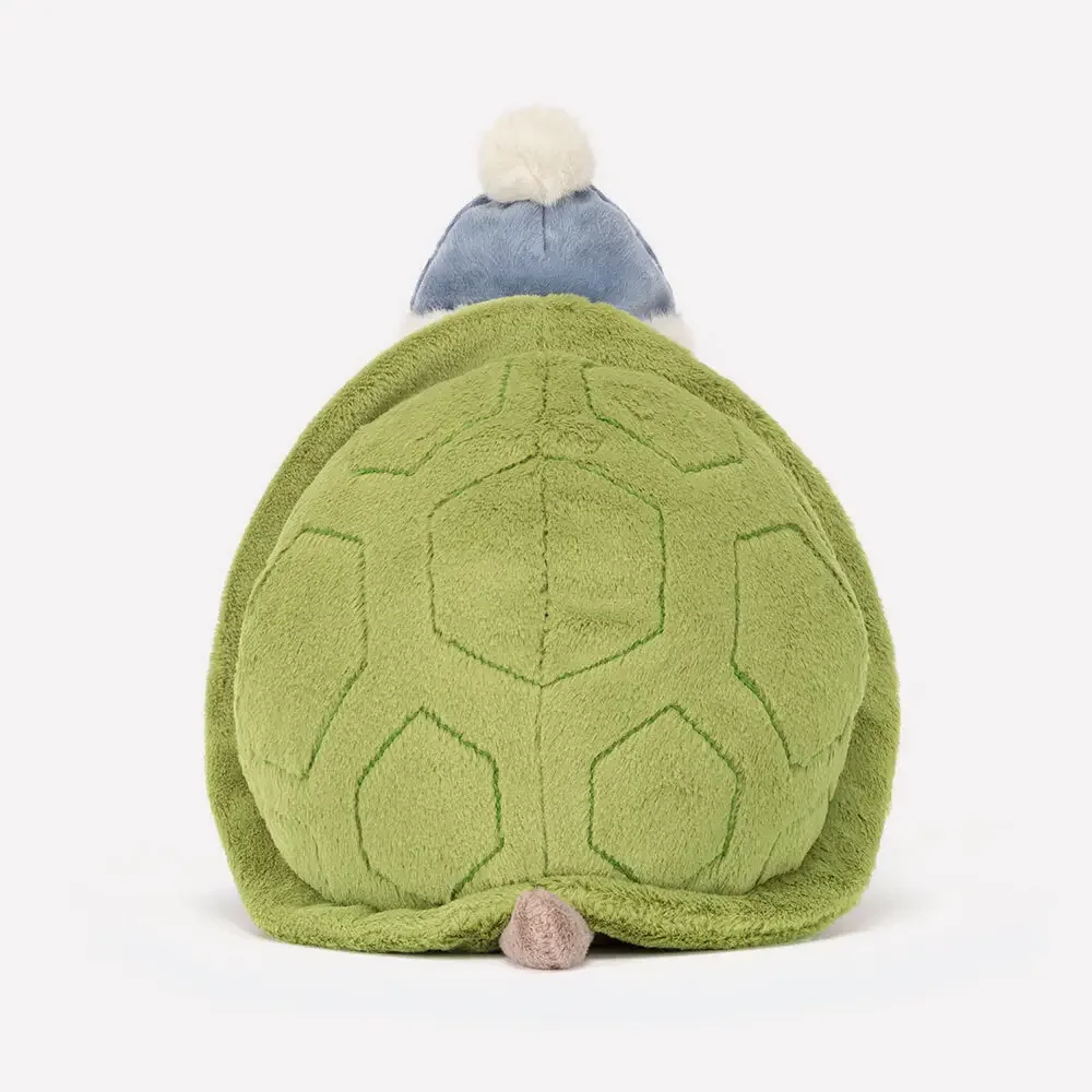 Timmy Turtle 'Skating' by Jellycat, Back View.