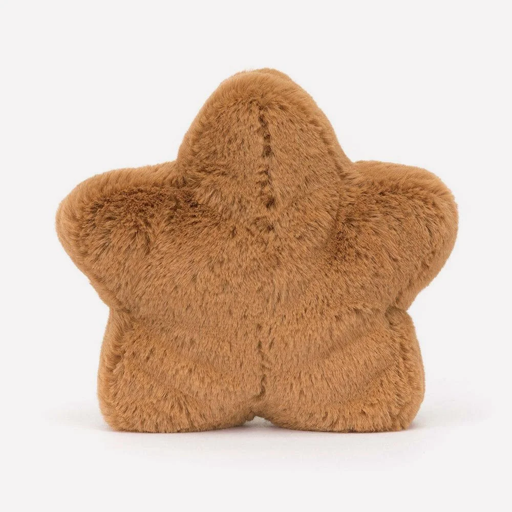 Amuseables Star Cookie by Jellycat, Back View.