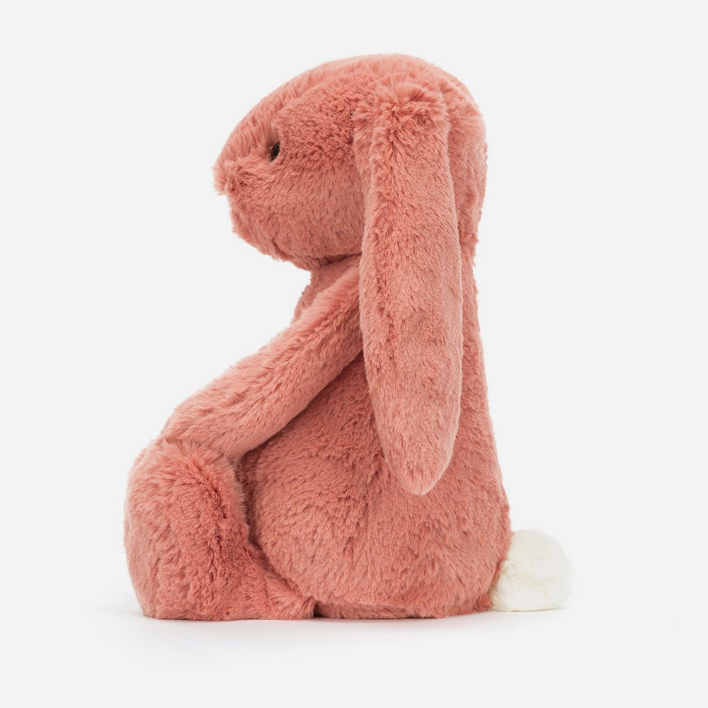 Bashful Sorrel Bunny - Medium by Jellycat, Side View.
