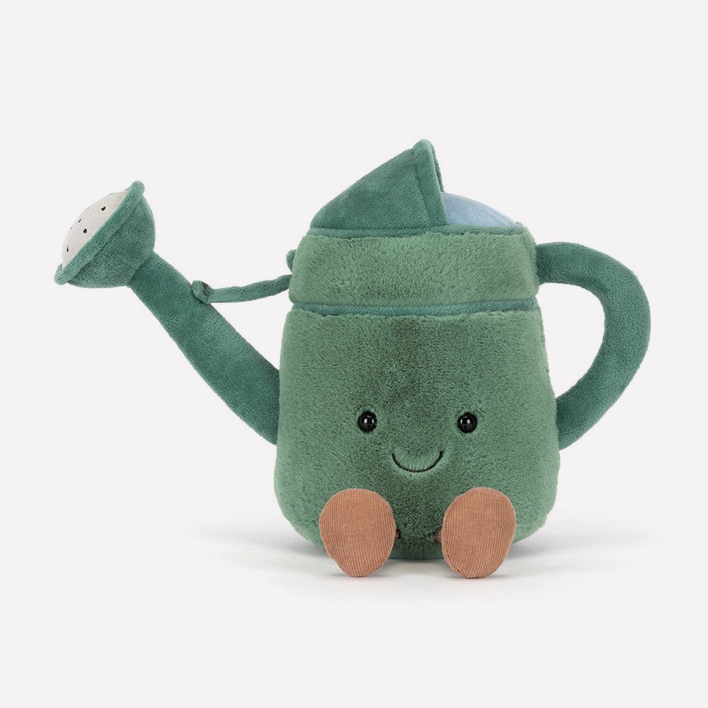Amuseables Watering Can by Jellycat, Front View.