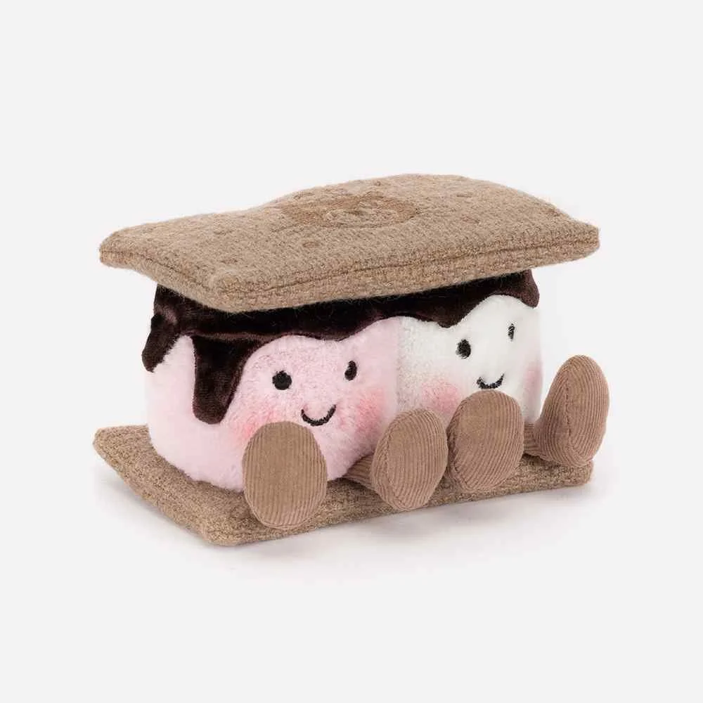 Amuseables S'mores by Jellycat, Front Side View.